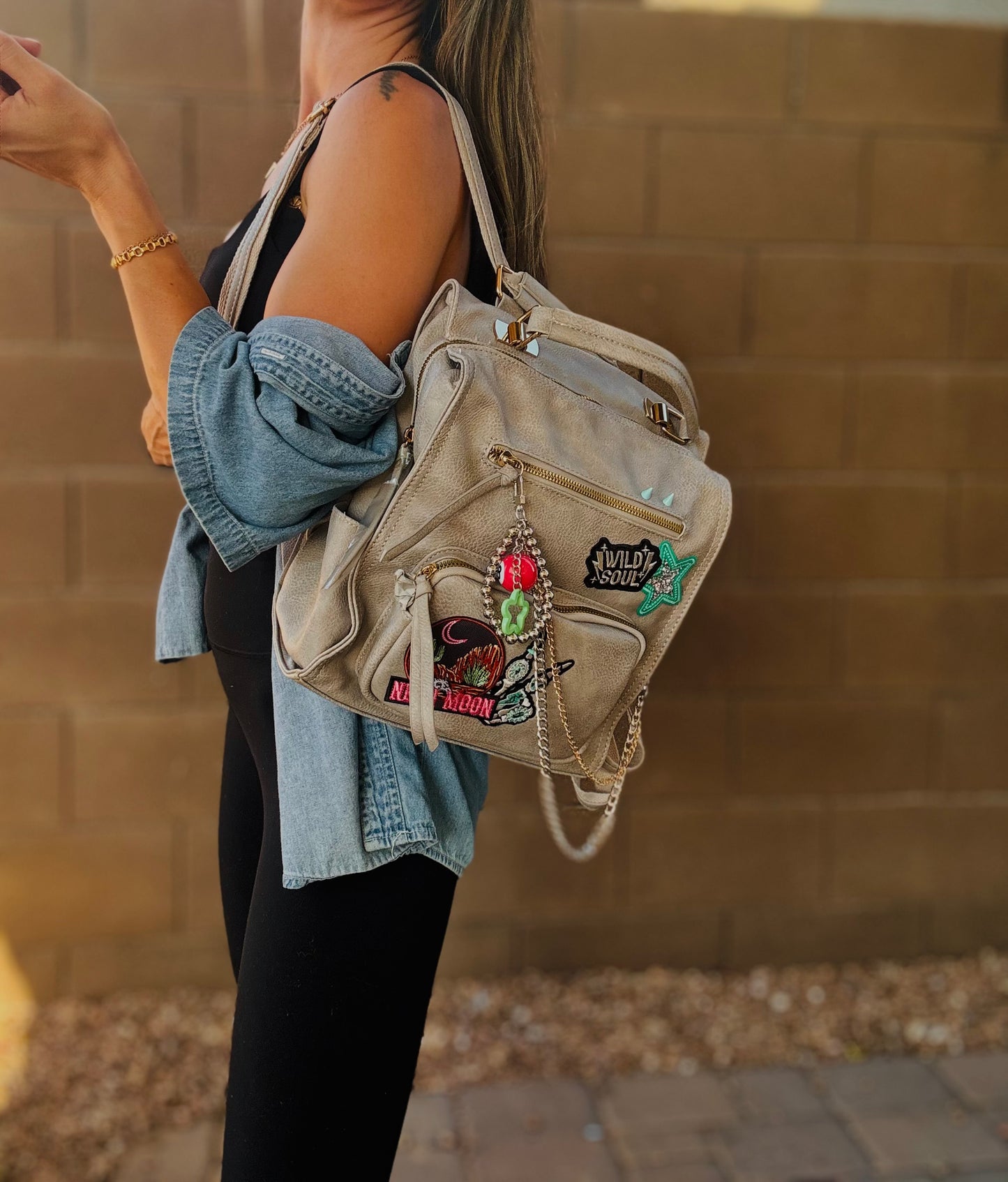 HA- neon moon Wild soul-stone grey *PAYSON BAG**