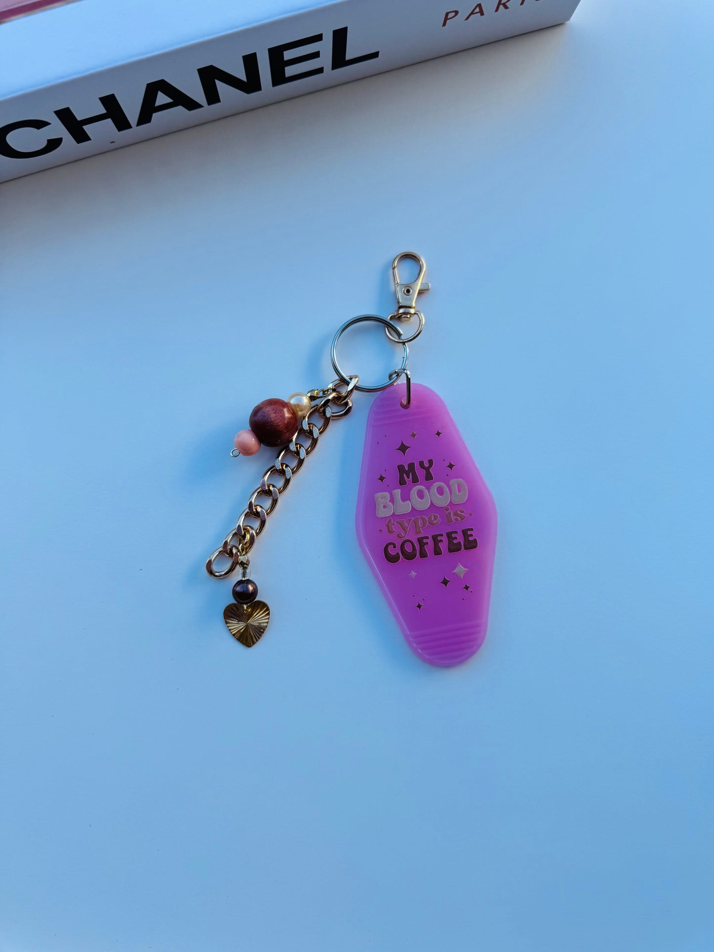 Hand beaded hotel keychain 8