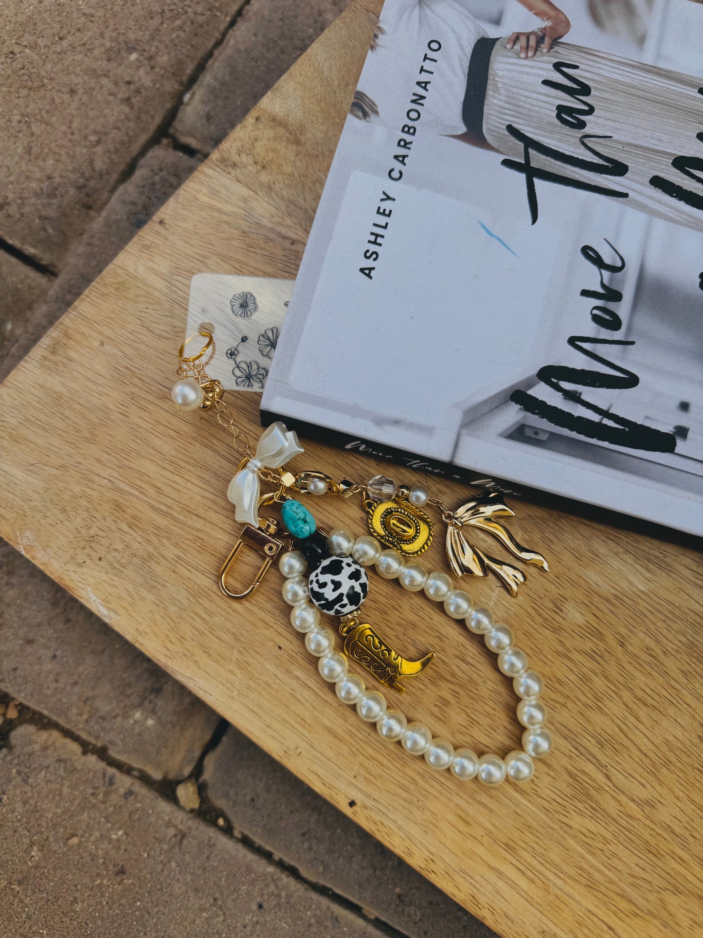 BBC-BIBLE VERSE +hand beaded+blessed turquoise and black