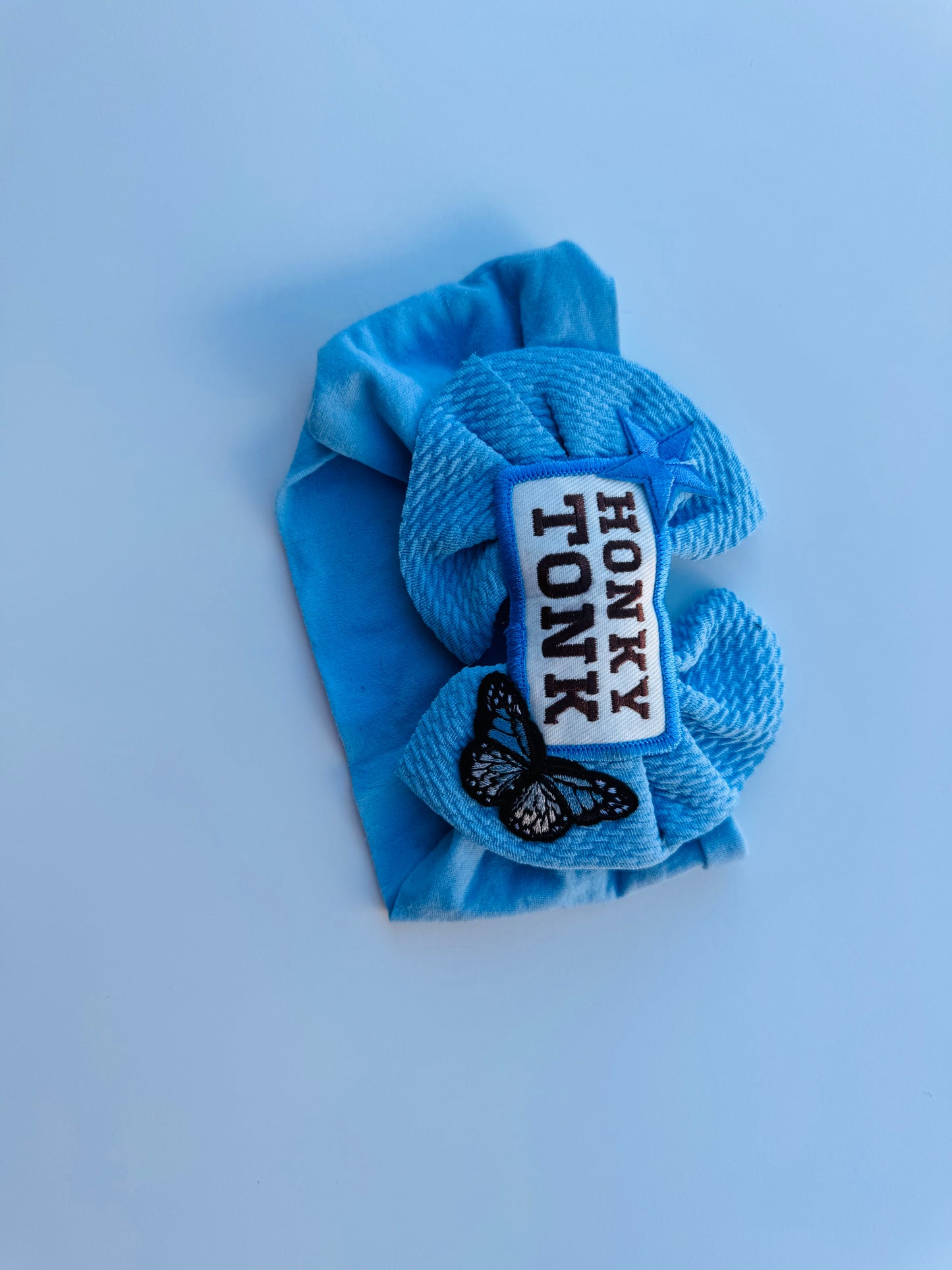 Bfs-baby elastic headband bow patched Honky Tonk