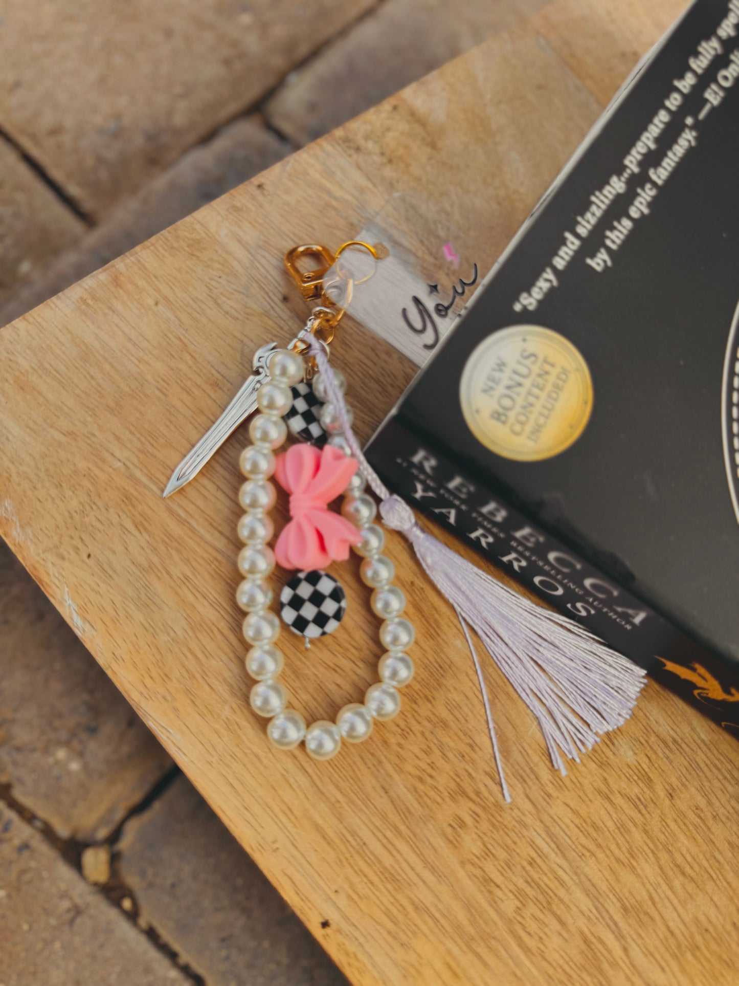 BBC-bow checkered hand beaded+ you had me at trigger warning. 
