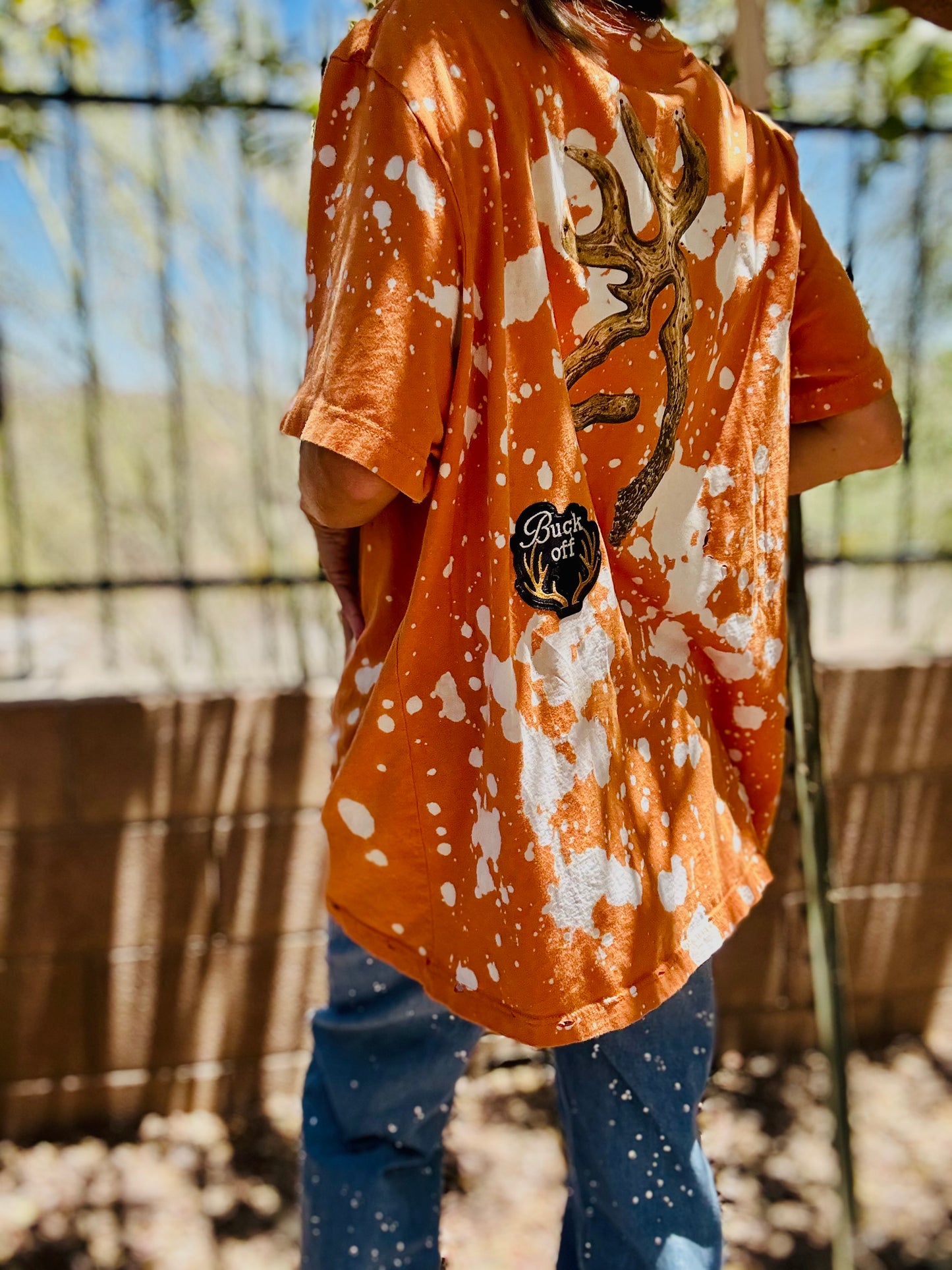 HD-GONE HUNTING BUCK OFF- DAD KIMONO TEE MENS XL