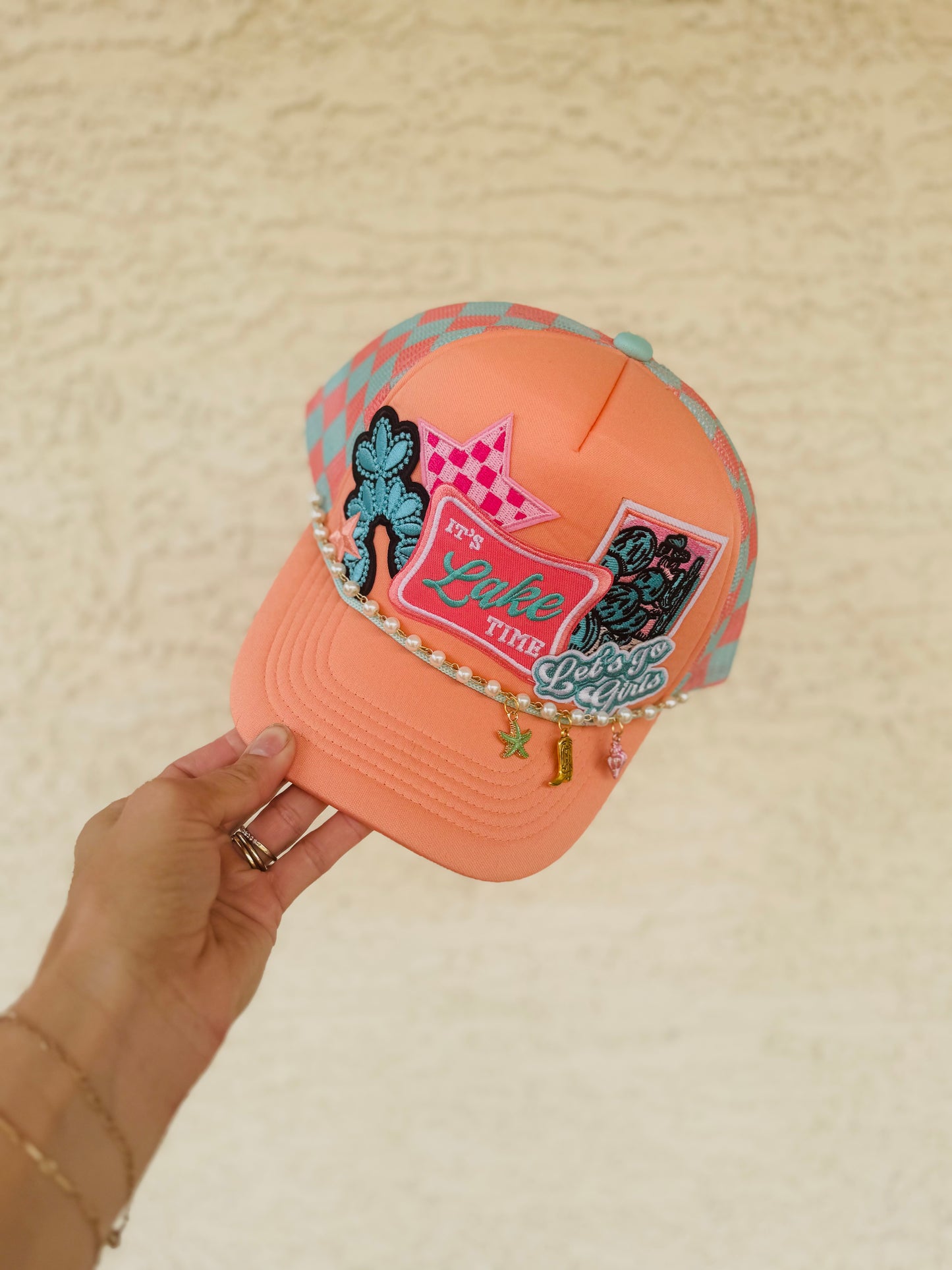 PT- PREMIUM CHECKERED COASTAL BABE LAKE TIME