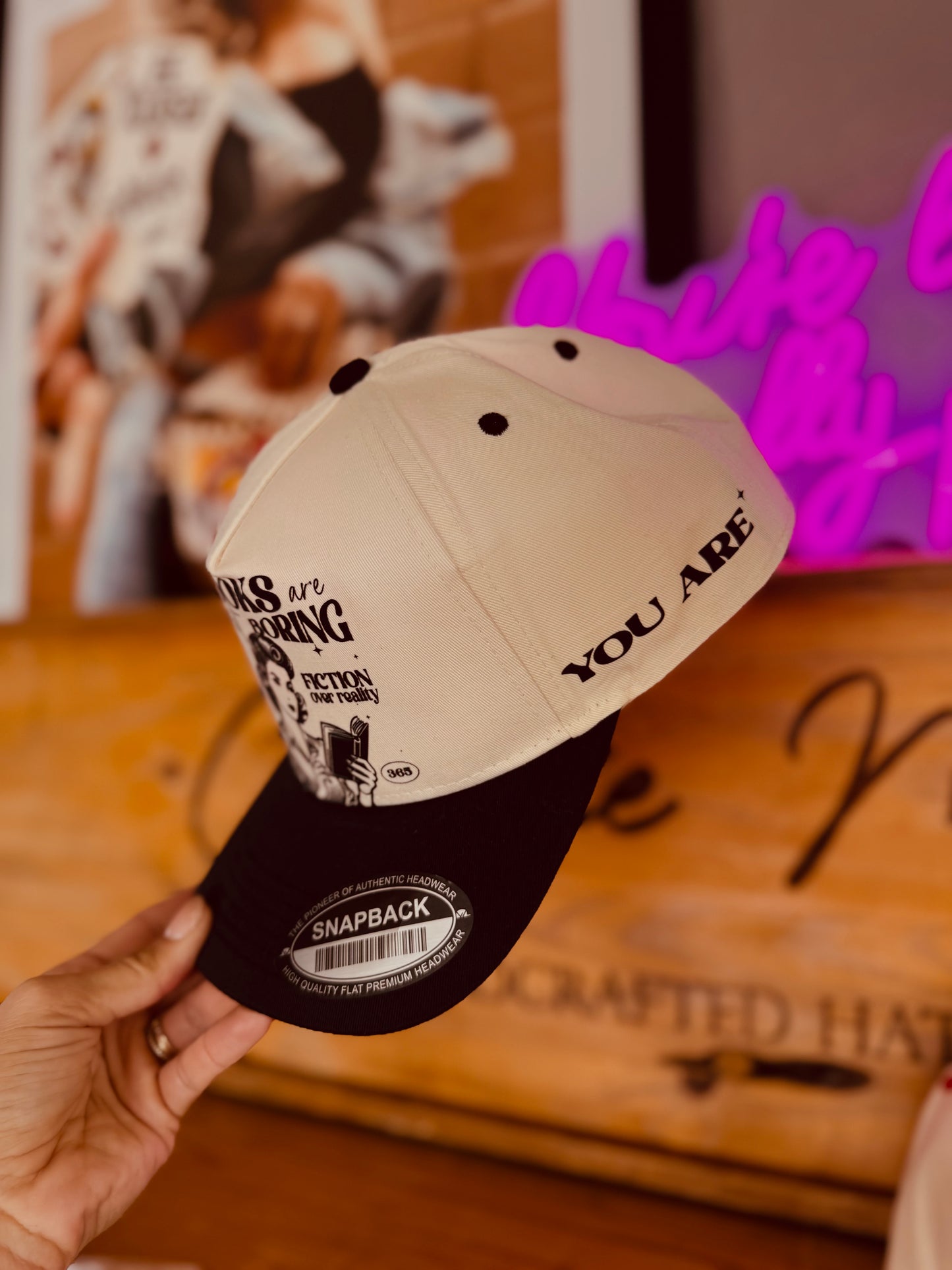 BCJ-books aren’t boring… You are retro pinup - premium full canvas panel trucker