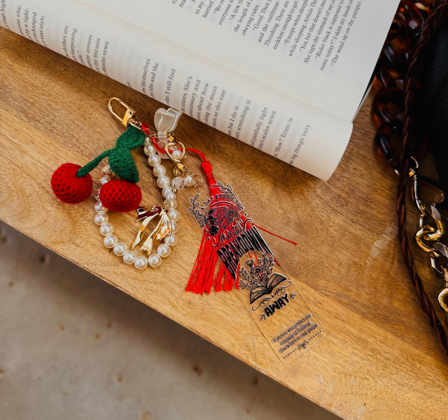 BBC-a book a day keeps the mental breakdown away+  red cherries