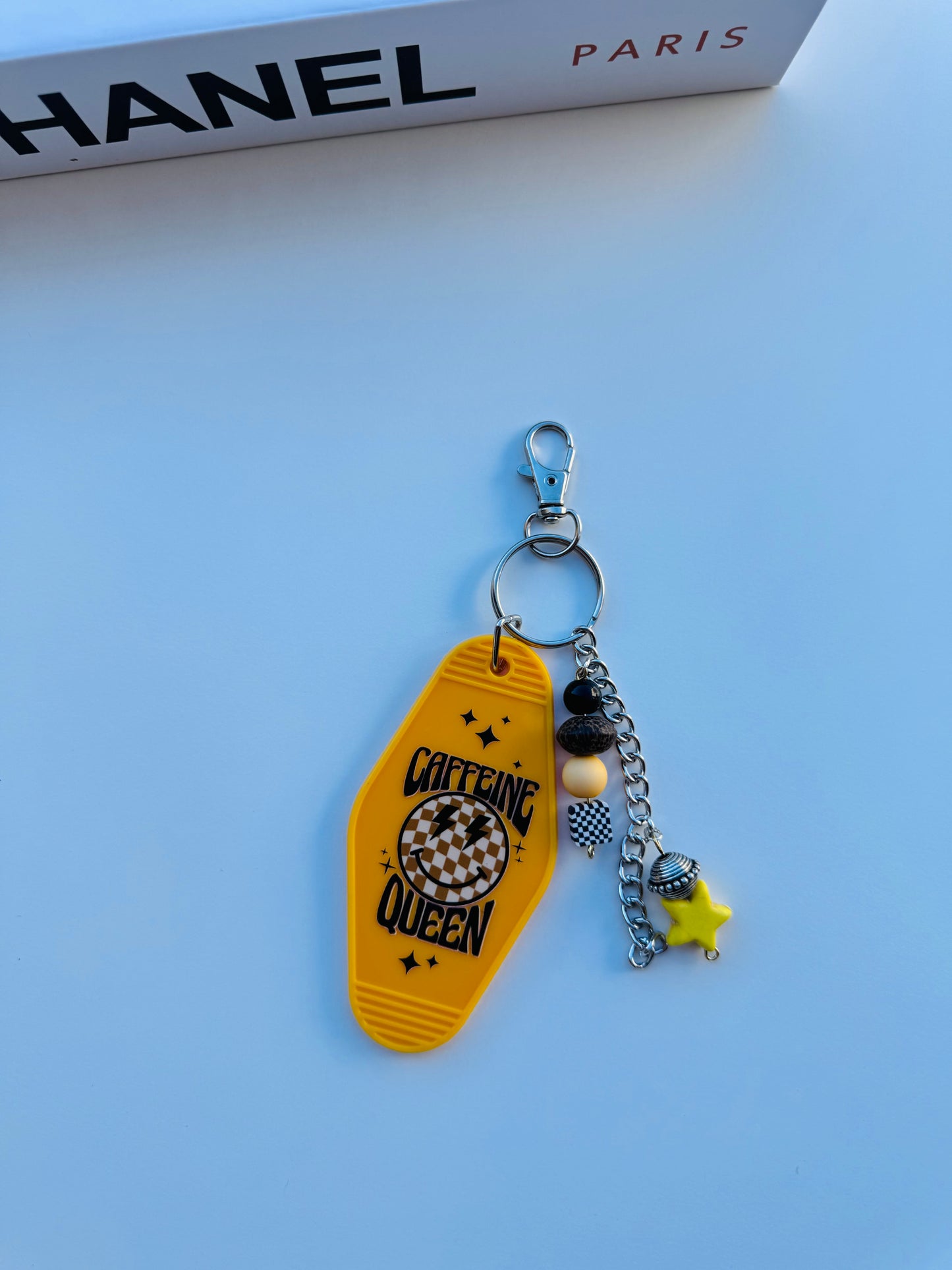 Hand beaded hotel keychain 6