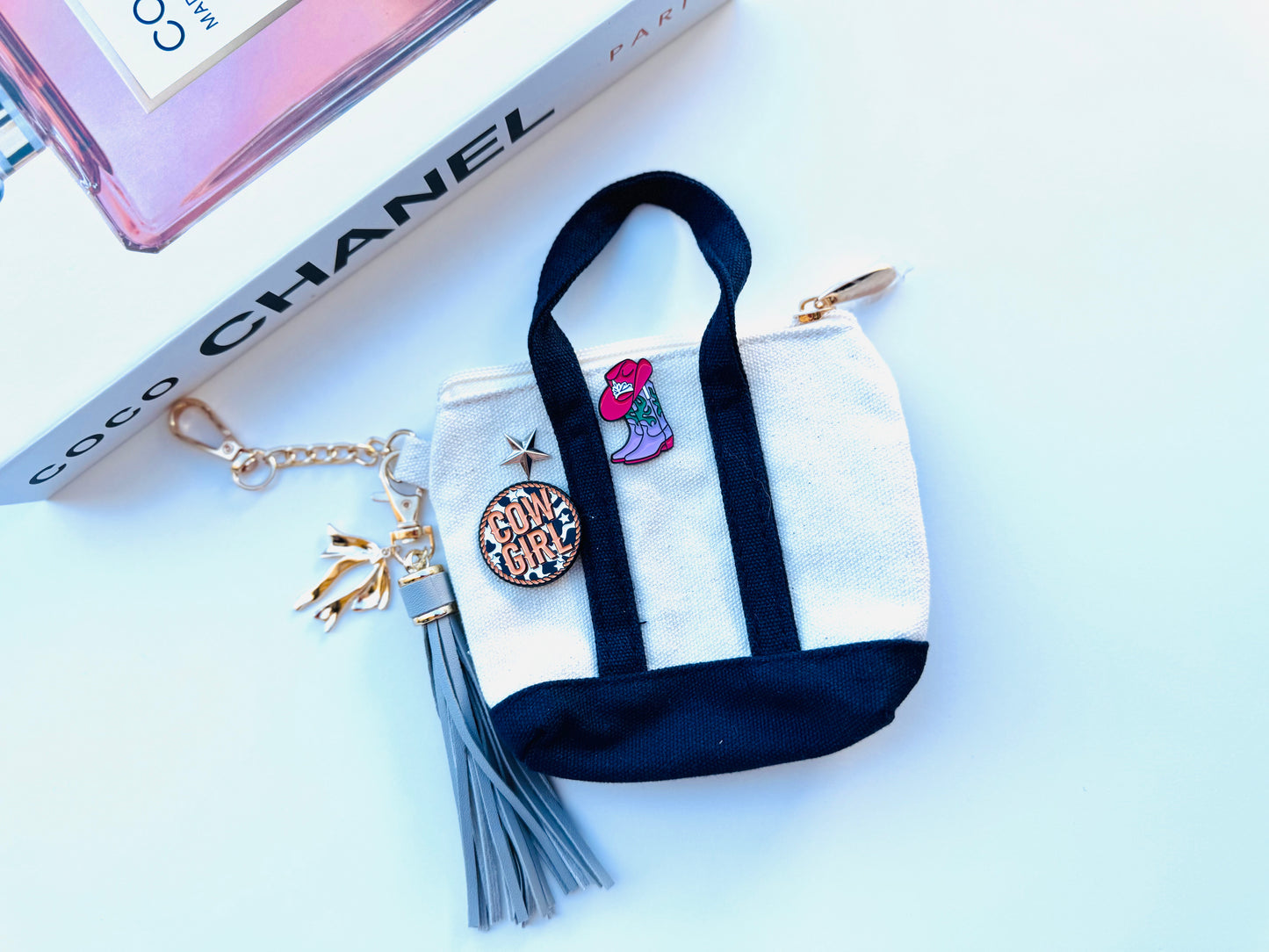 BFS- mini tote bag charm 1