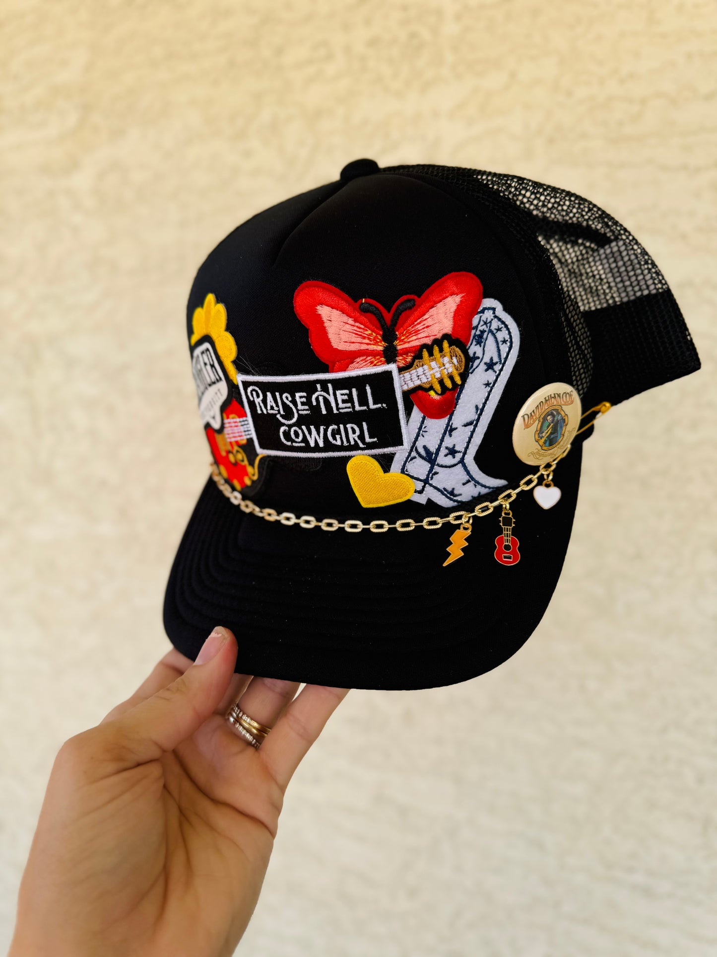 CM CO. Raise Hell Cowgirl band Trucker