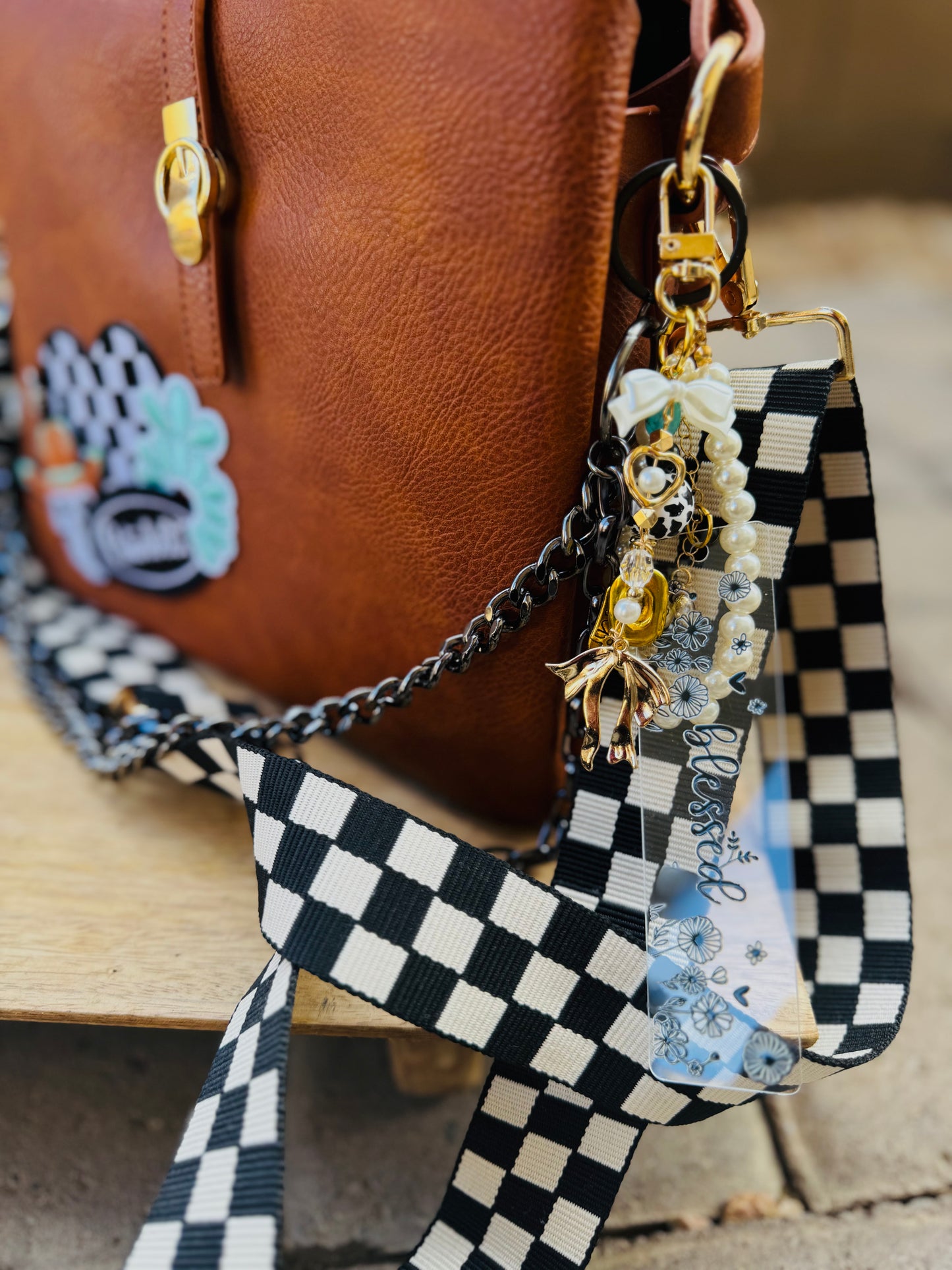 BBC-BIBLE VERSE +hand beaded+blessed turquoise and black