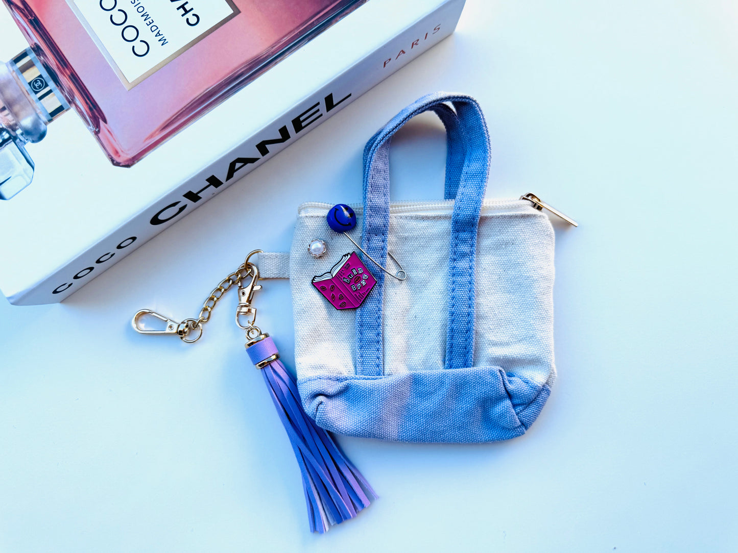 BFS- mini tote bag charm 10