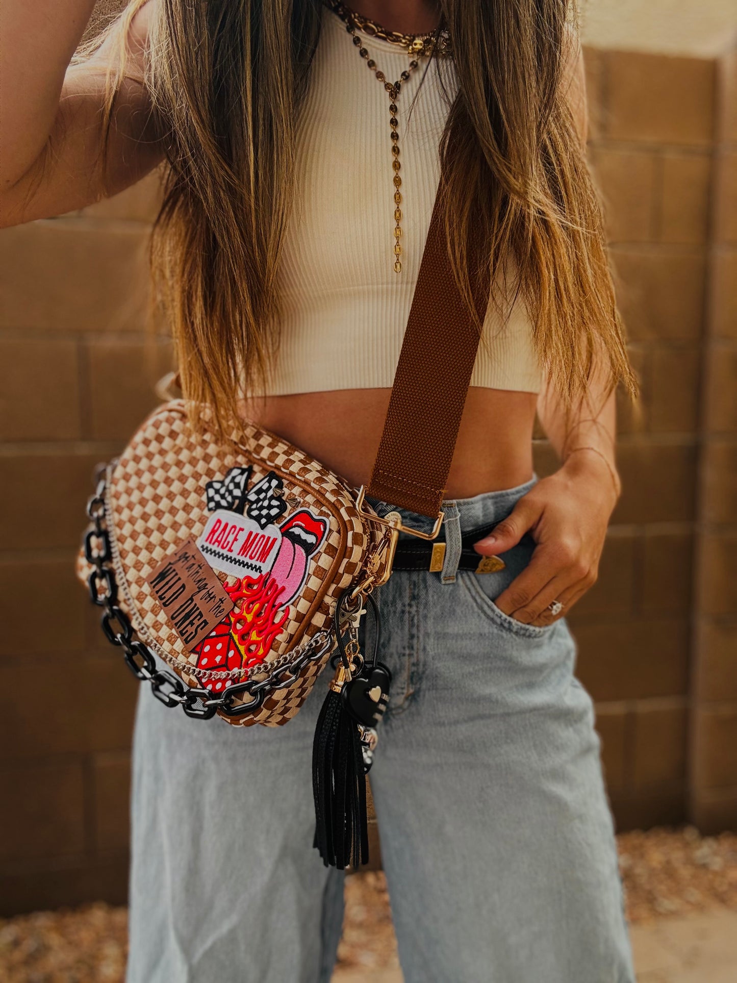 BF- wild ones + race mom  patch premium OG+ PAGE BAG