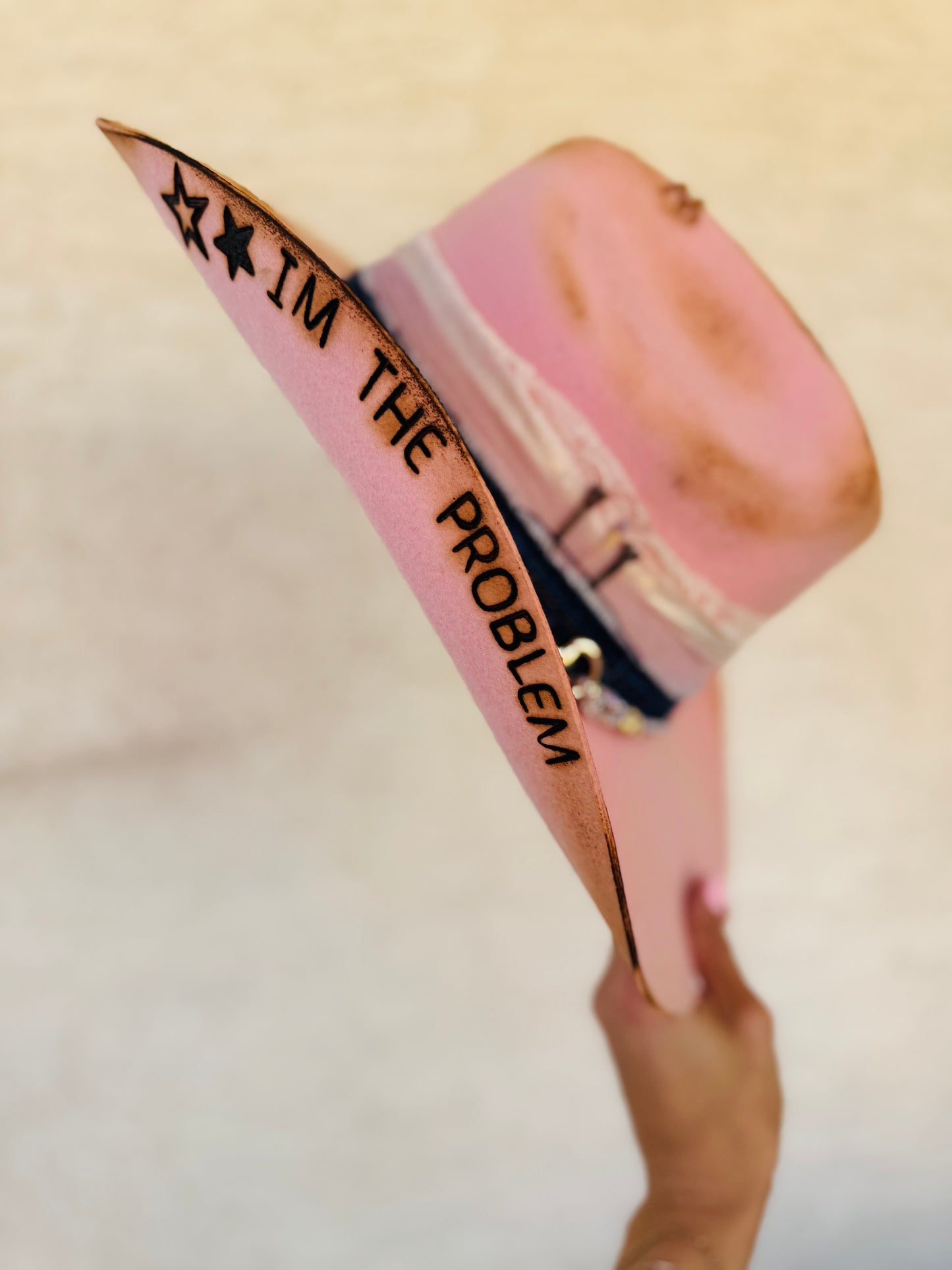 CB-Im the Problem-Felt Cowgirl Brim