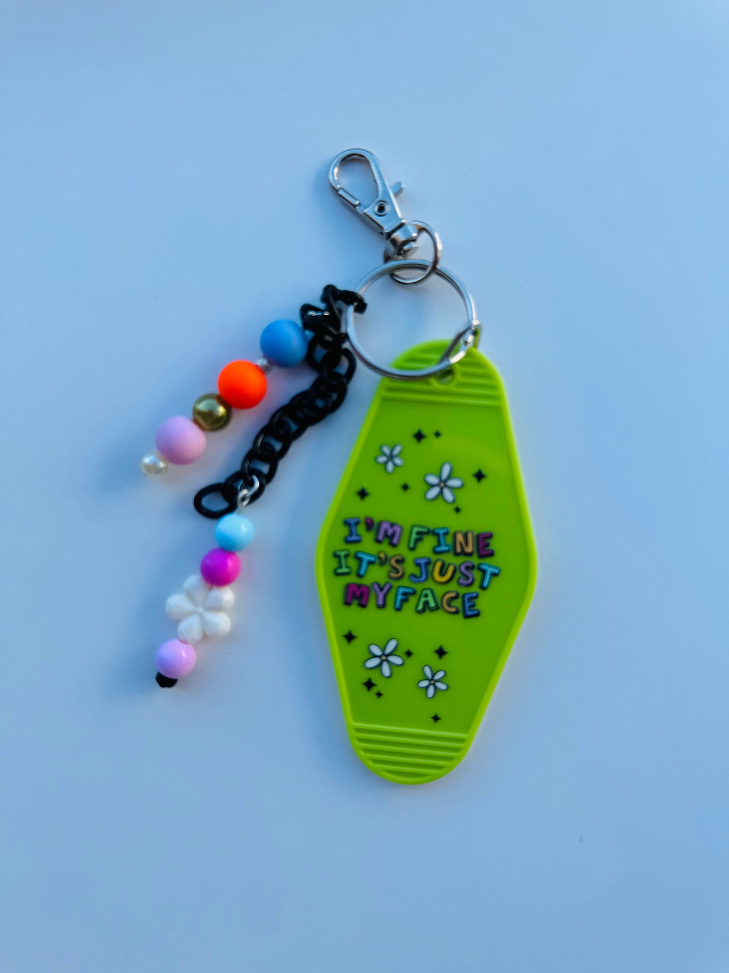 Hand beaded hotel keychain 9