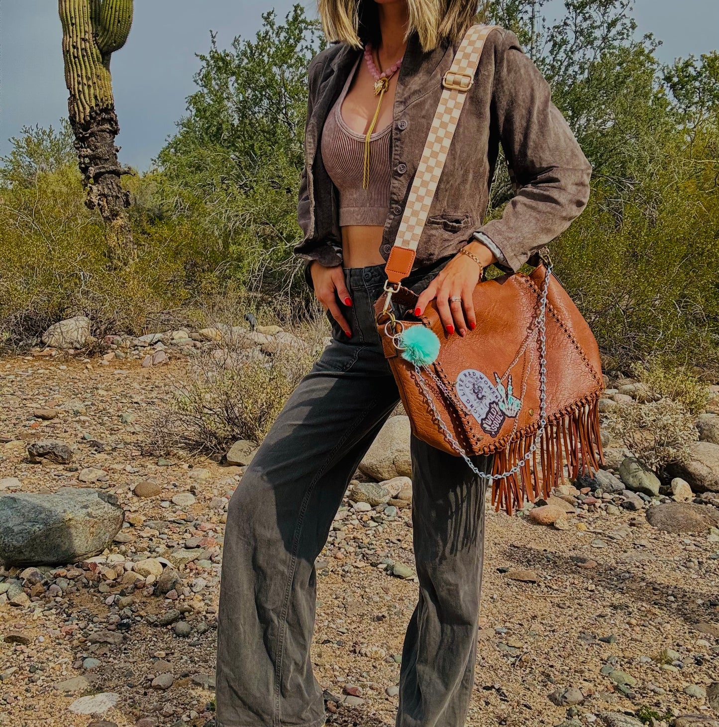 XO-LONG LIVE RAD WOMEN TURQUOISE - crossbody strap included** The Jerome**