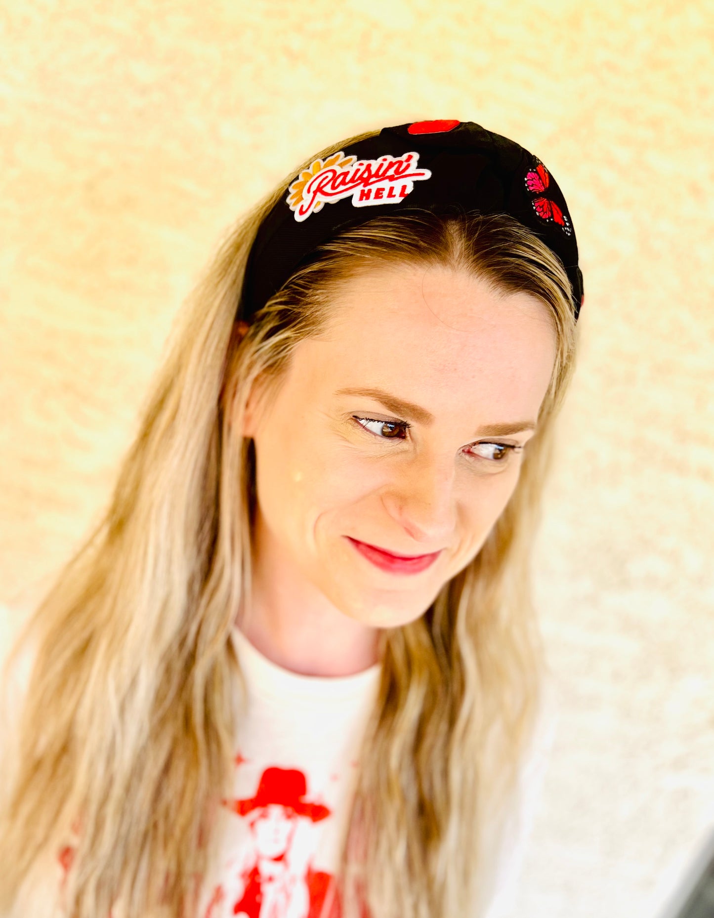 Wranglin And raisin hell headband
