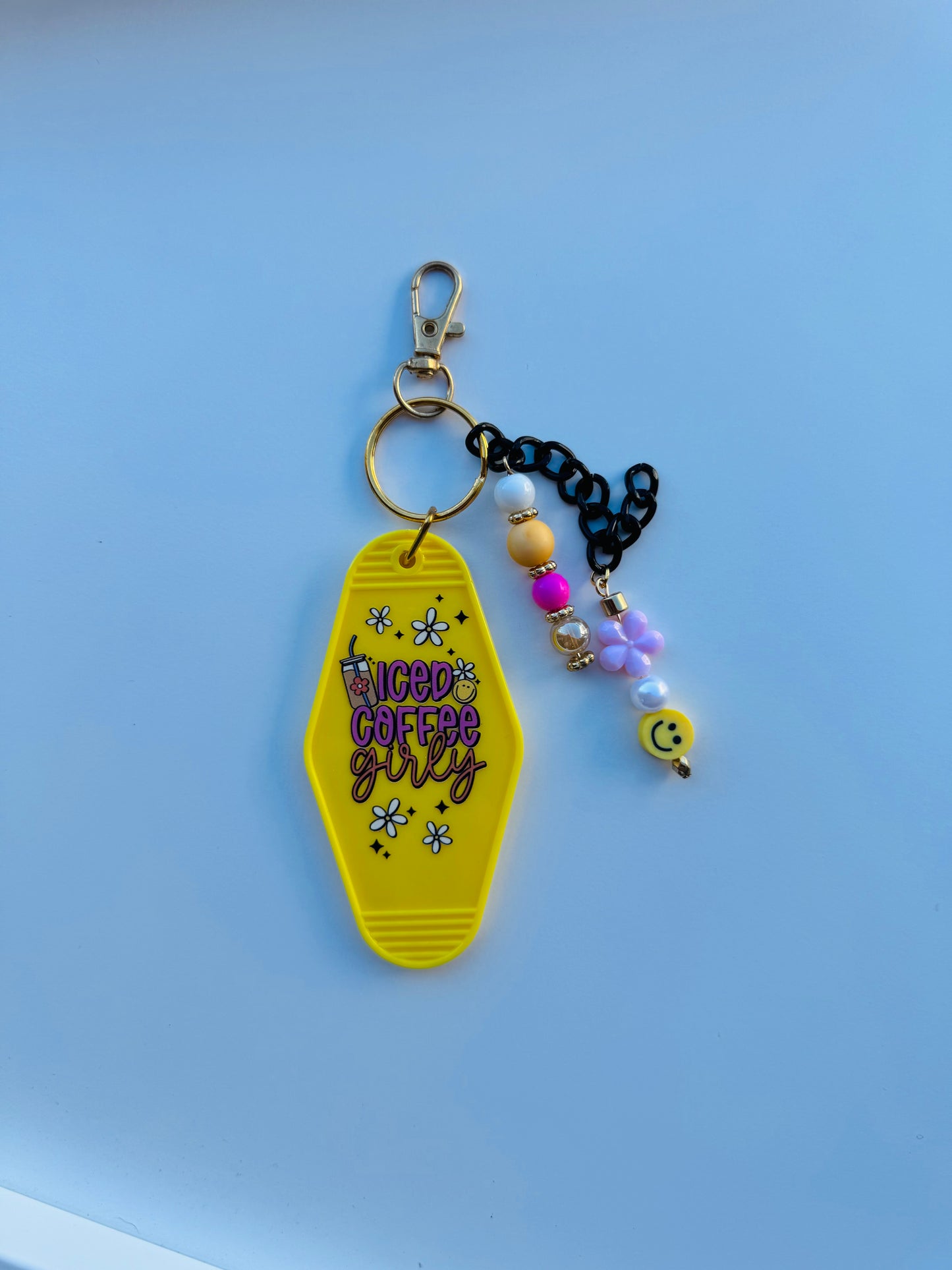 Hand beaded hotel keychain 7