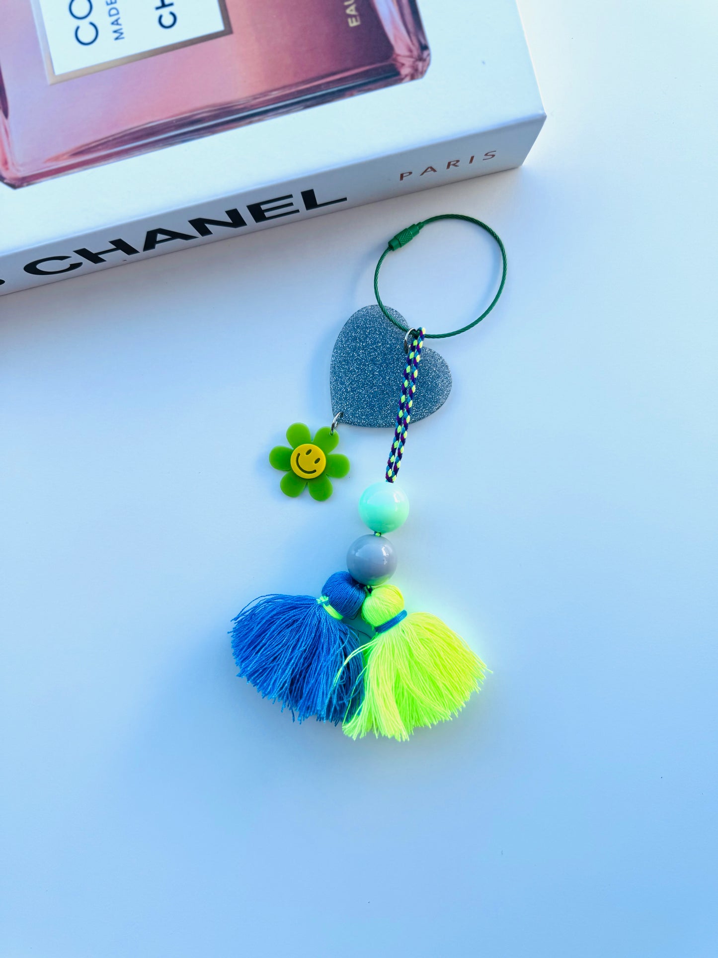 BFS- acrylic tote, charms 10