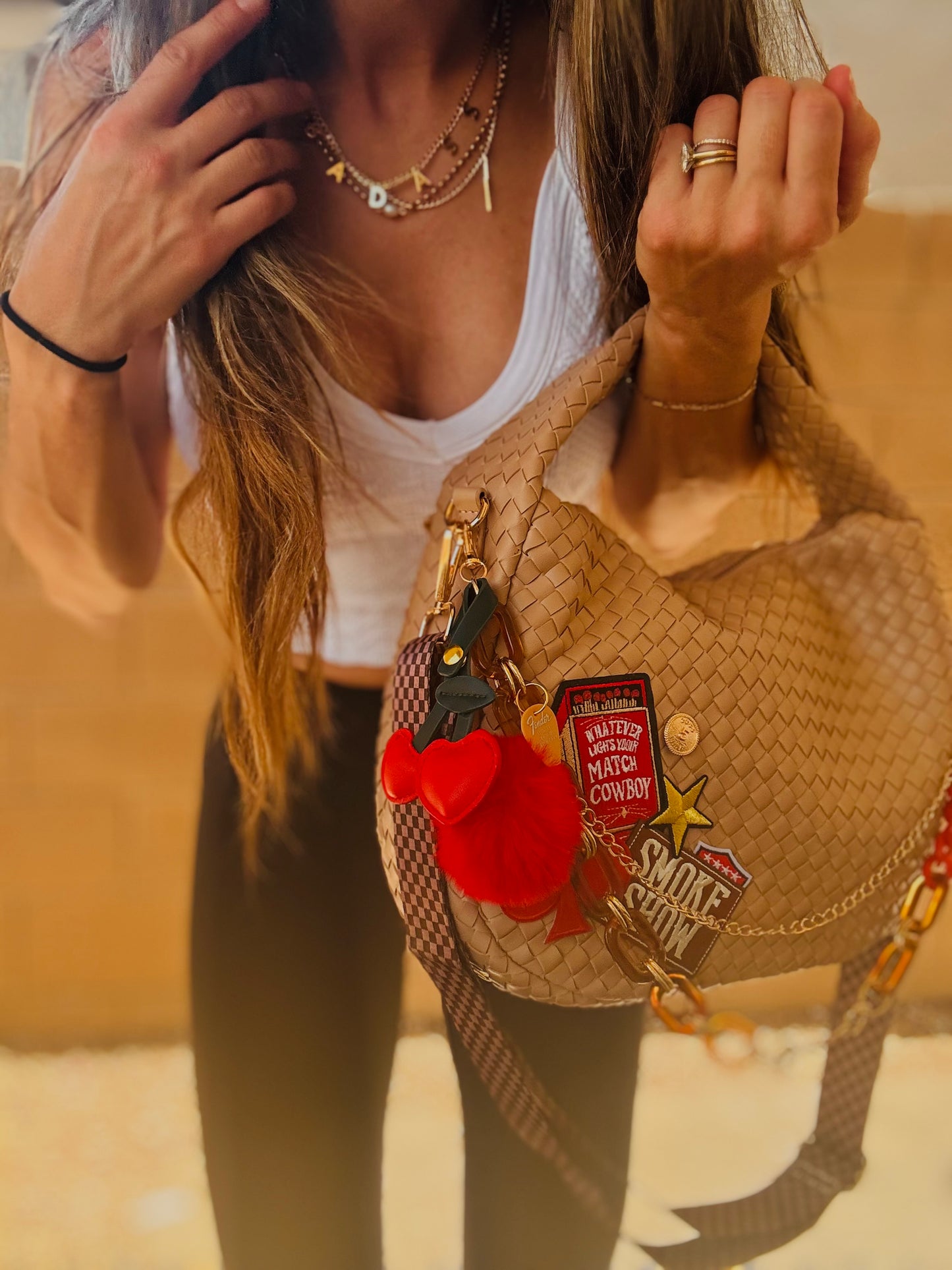 HC- SMOKESHOW coco button matches and cherries *CHANDLER BAG**