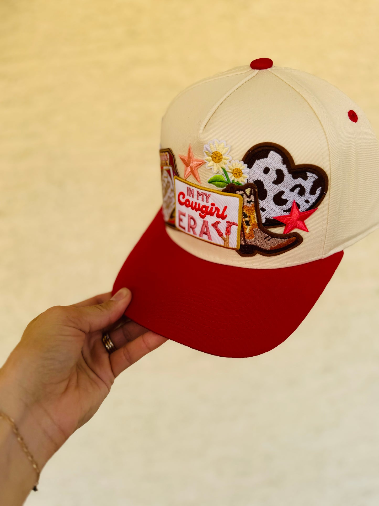 8- fired up cowgirl era vintage trucker