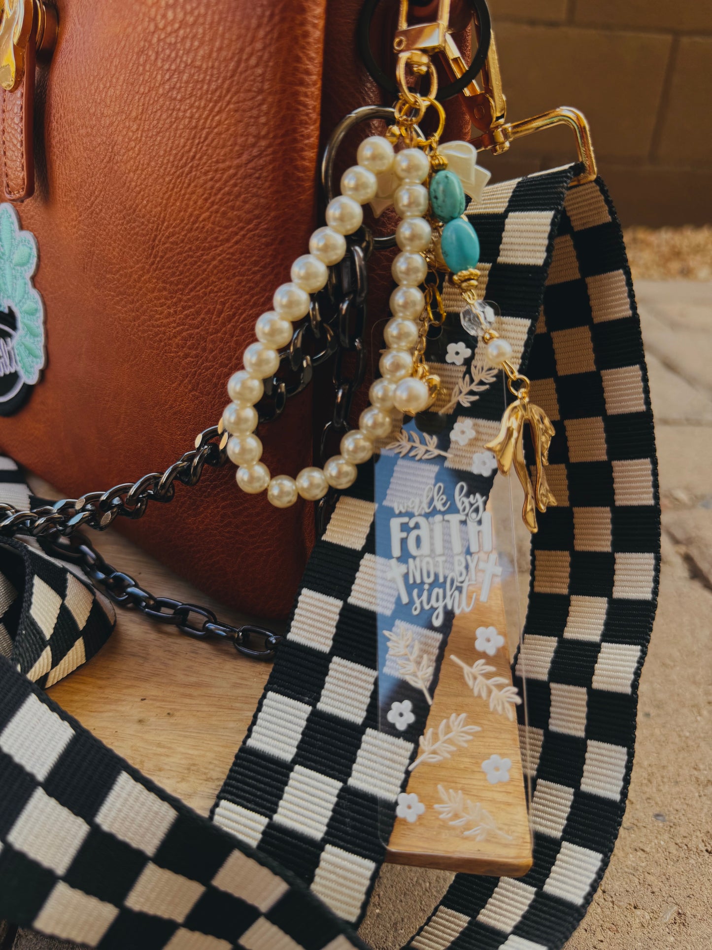 BBC-BIBLE VERSE +hand beaded+walk by faith