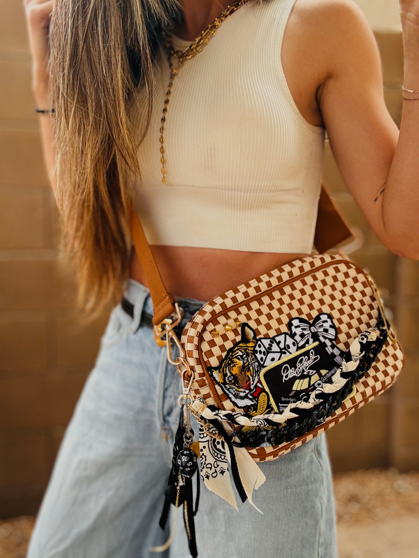 BF- Wild tiger + vintage race patch premium OG+ PAGE BAG