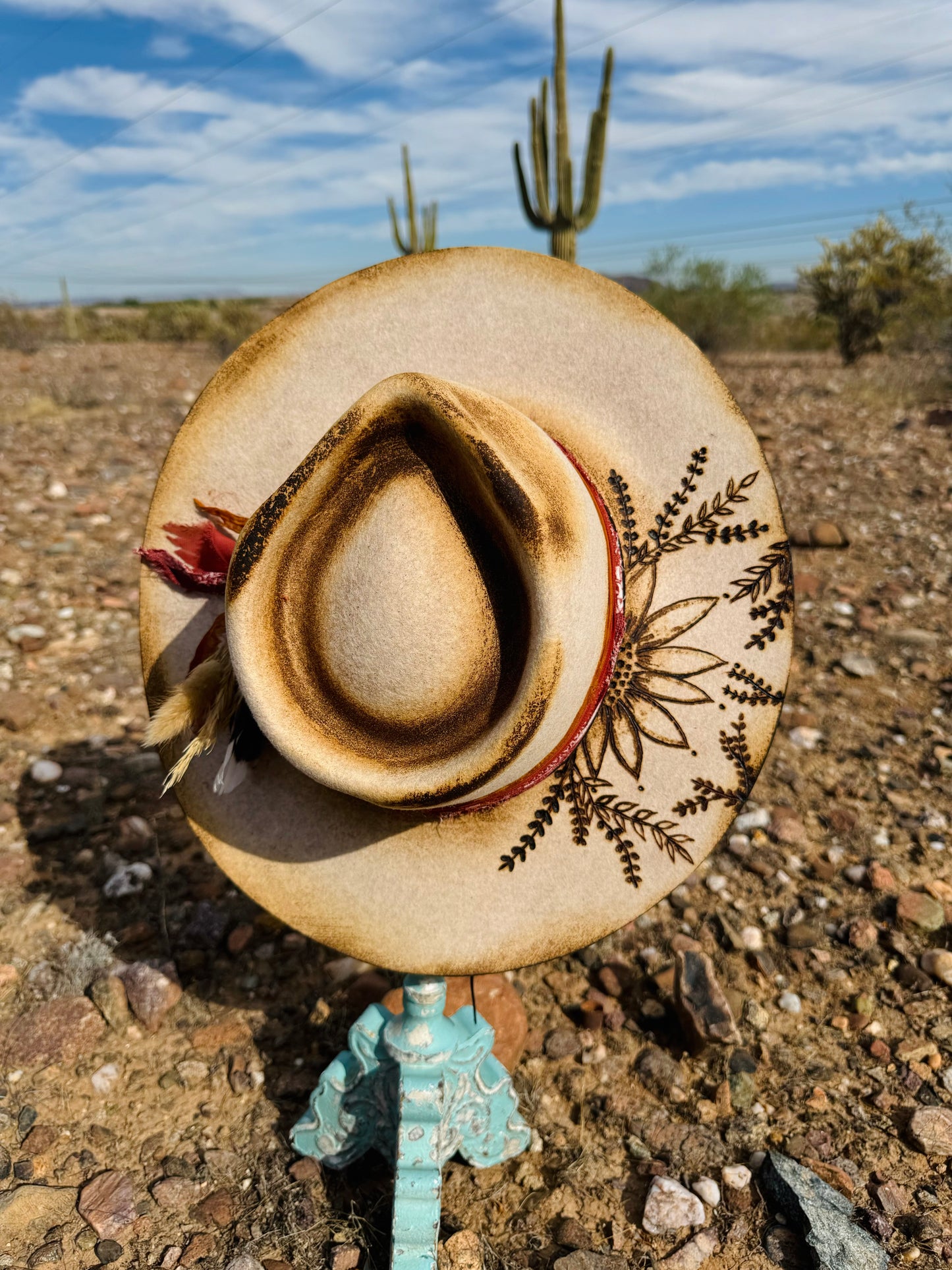 10- Vintage Fall Flowers Brim