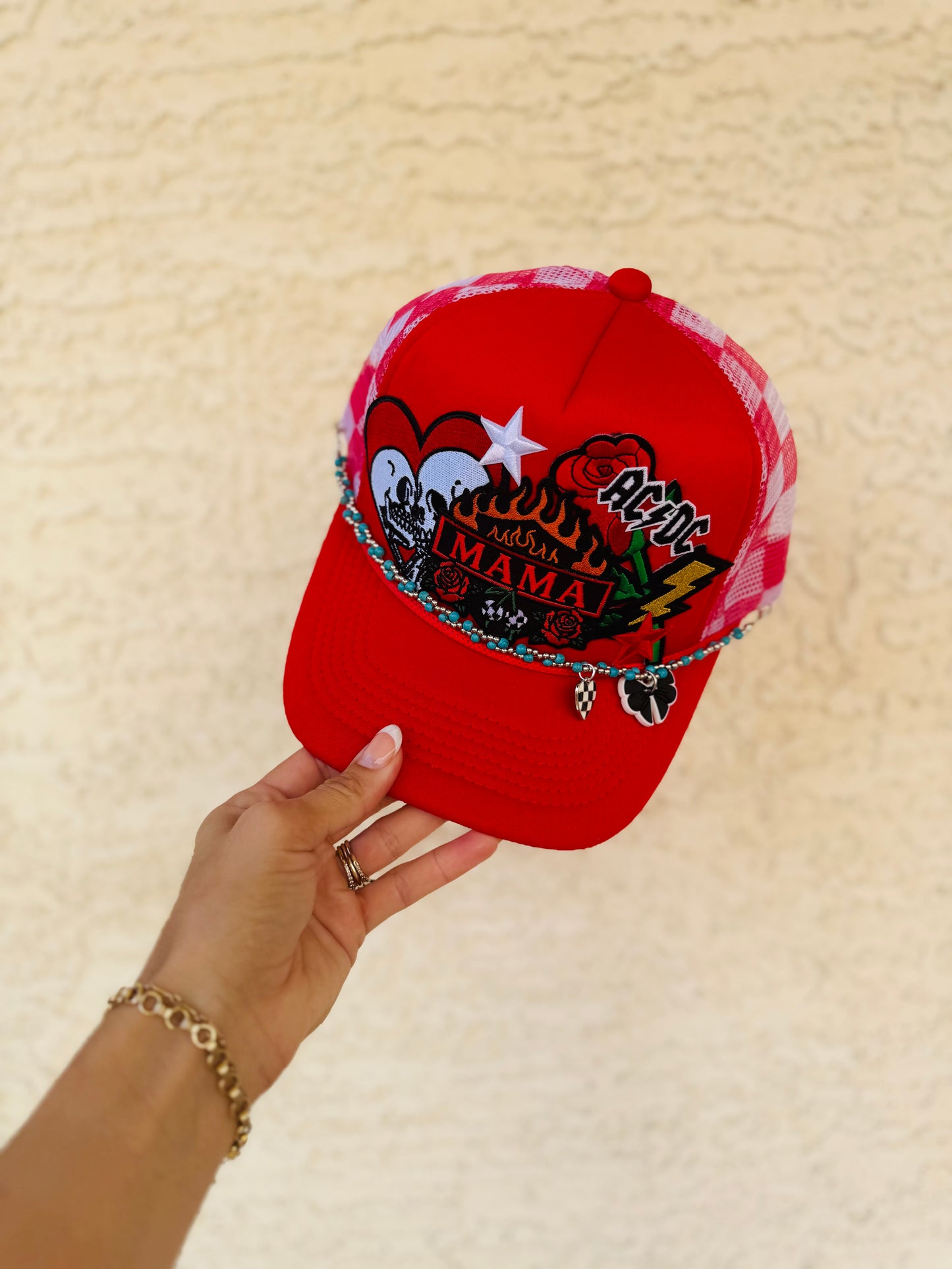 LPT-baddass mama+ edgy theme red checkered upgraded