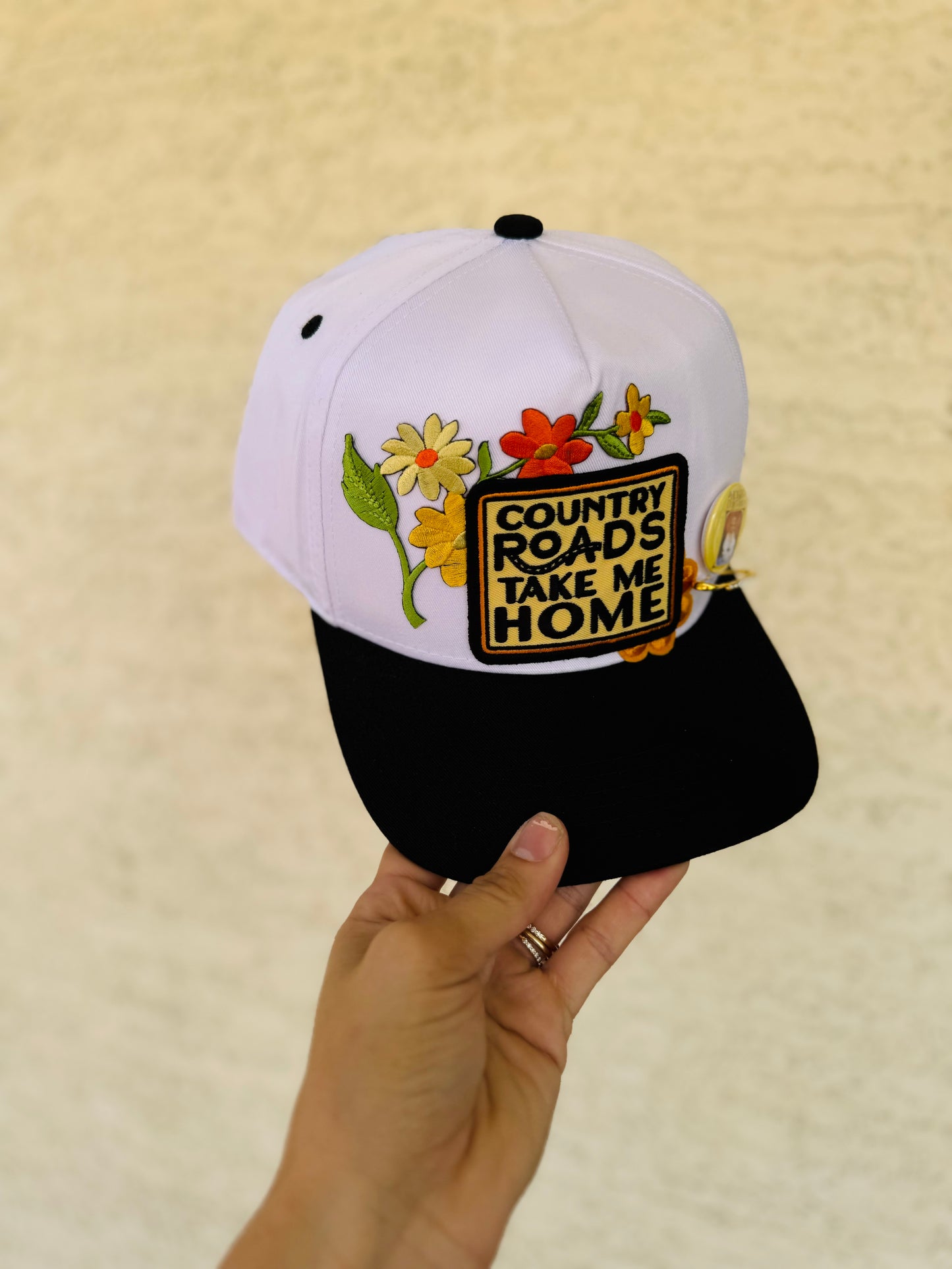 CM CO. Country roads and Dolly  vintage Trucker
