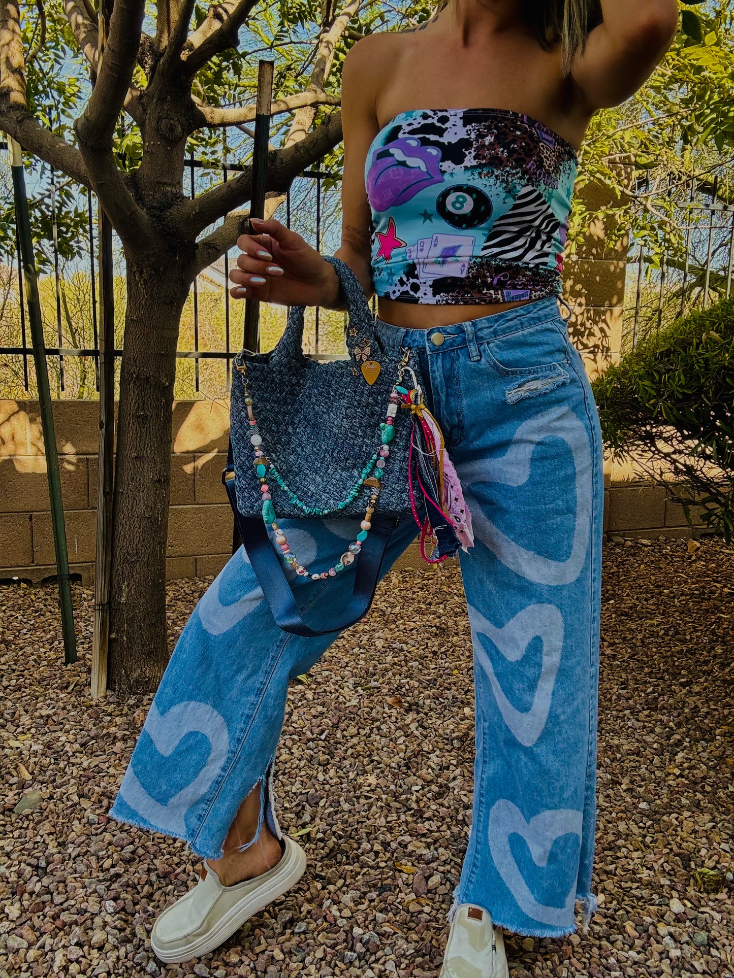 SAT- #5- LIMITED EDITION DENIM CROSSBODY TOTE