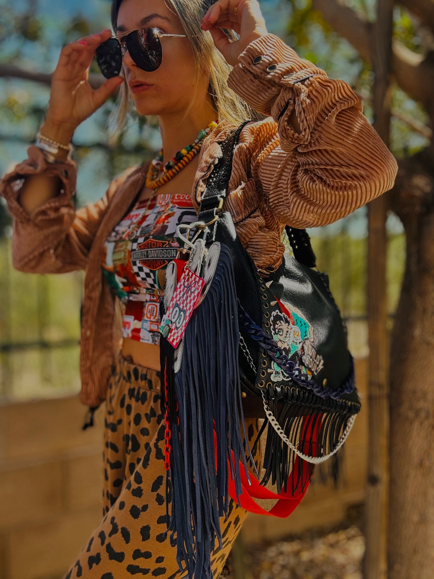 CD- edgy Betty teal - crossbody strap included** The Jerome**