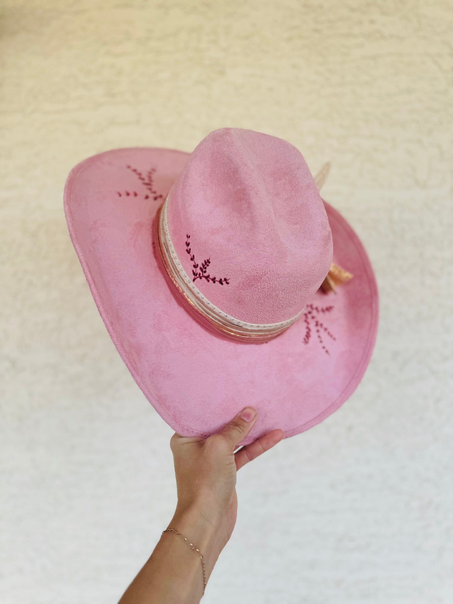 CM- pink willow COWGIRL BRIM