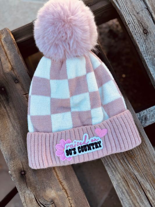 CM-Woven- raised on 90s country pink checkered