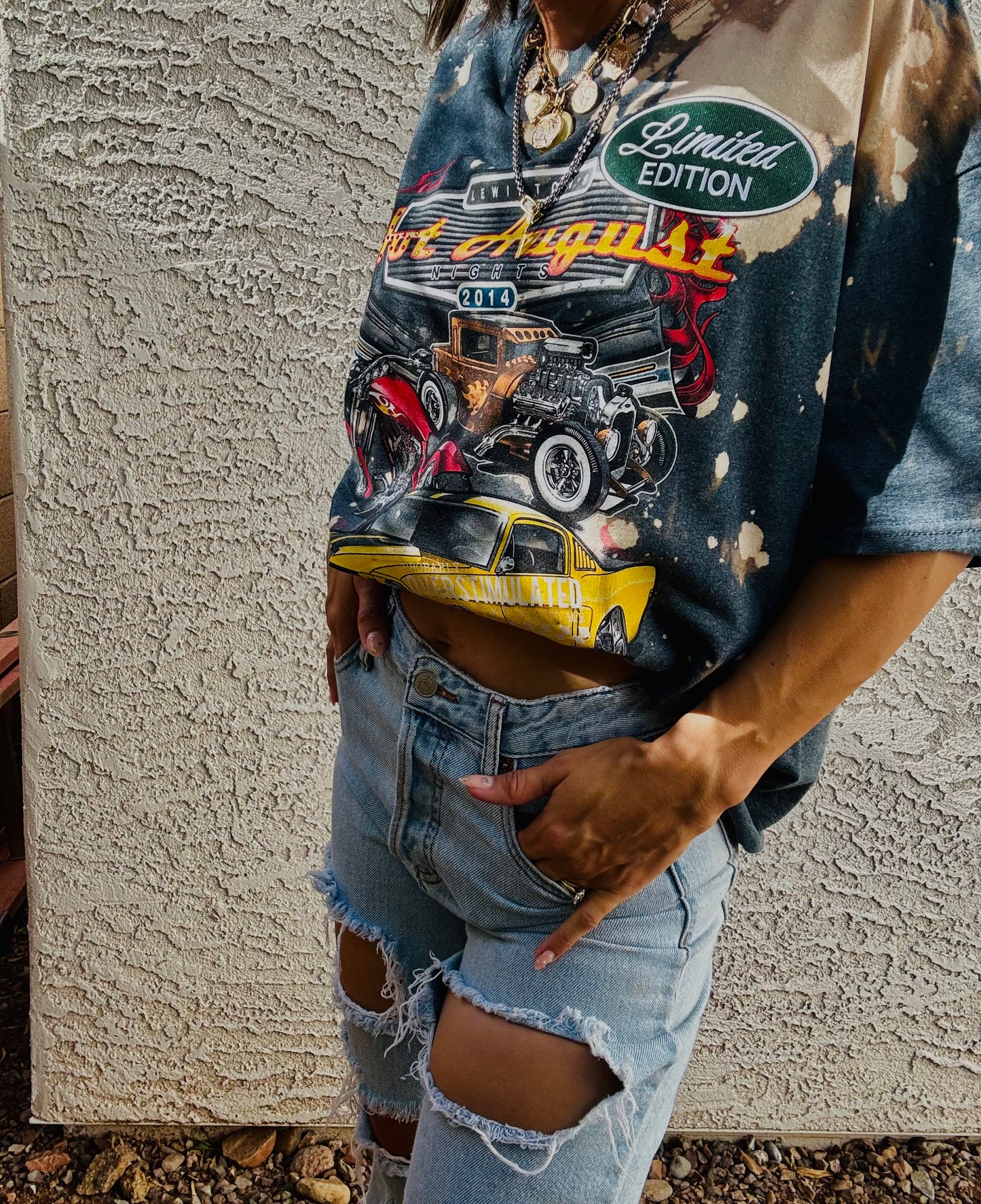 TEE- HOT ROD BADDIE- DAD TEE XL FITS like a L/XL