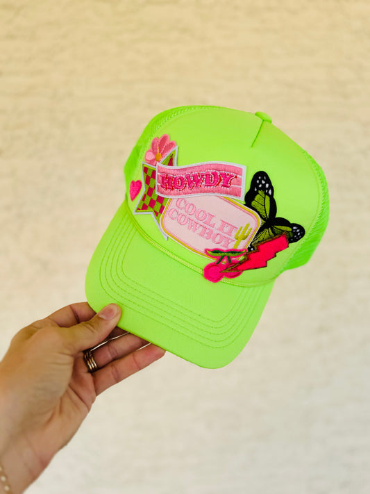 8- electric green cool it cowboy