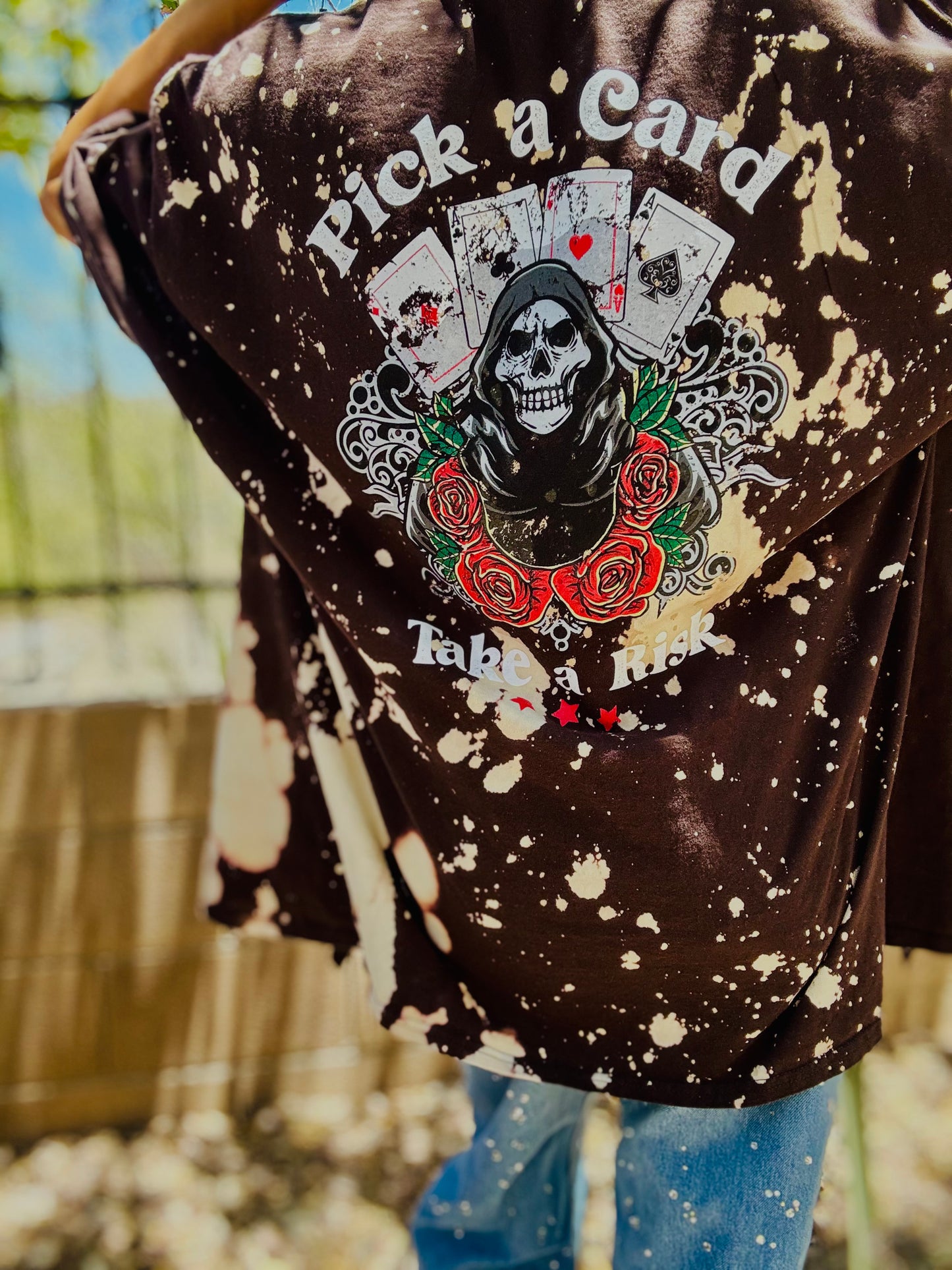 HDPICK YOUR CARD EDGY- DAD KIMONO TEE MENS 2XL