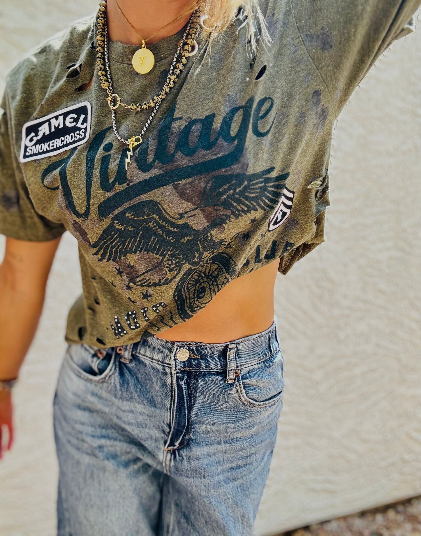 TEE-vintage riders  - DAD TEE MEDIUM