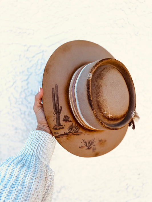 NU- Desert Dreamer + Taupe Telescope Flat brim