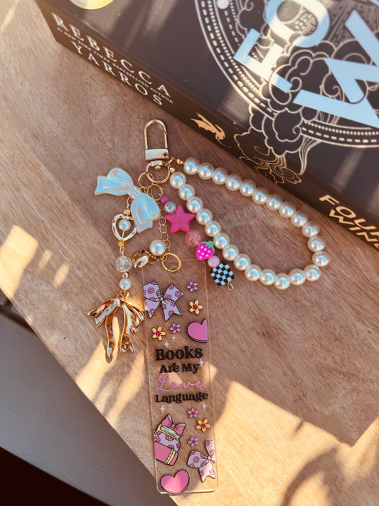 BBC-hand beaded+books are my love language checkered