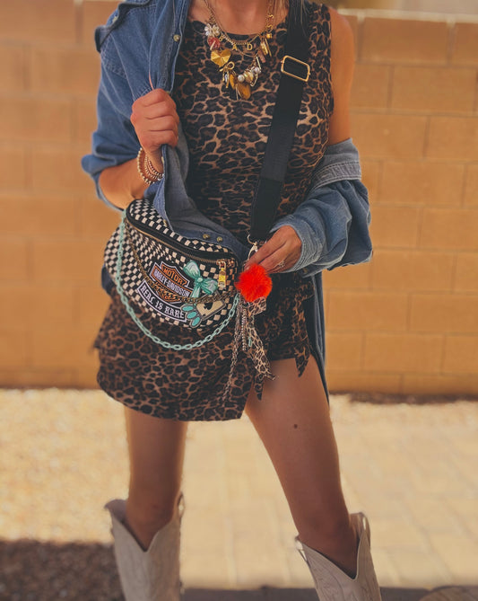 LF-bike, babe, turquoise real is rare - black checkered OG+PHOENIX BAG