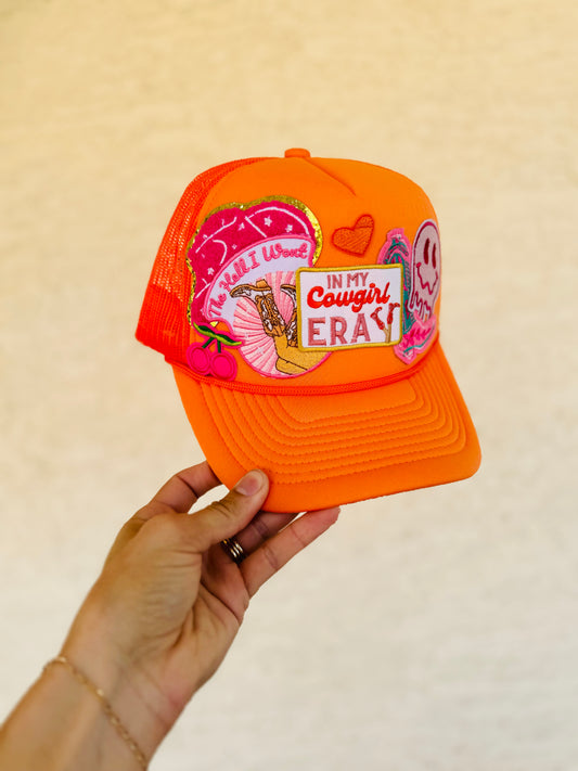 8- electric orange cowgirl era