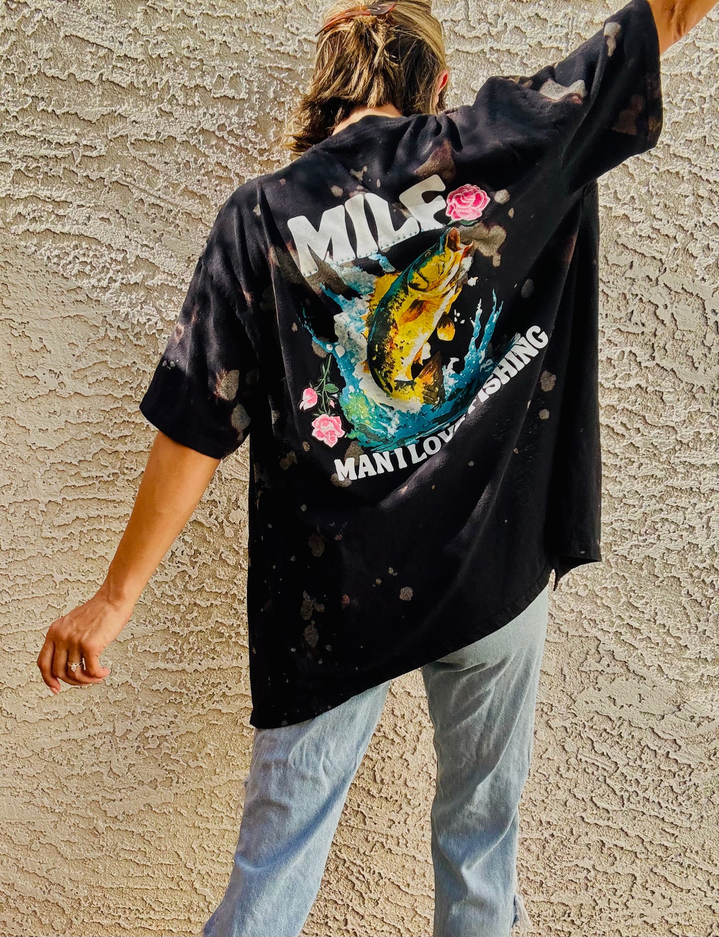 TEE- MILF - DAD KIMONO TEE MENS LARGE