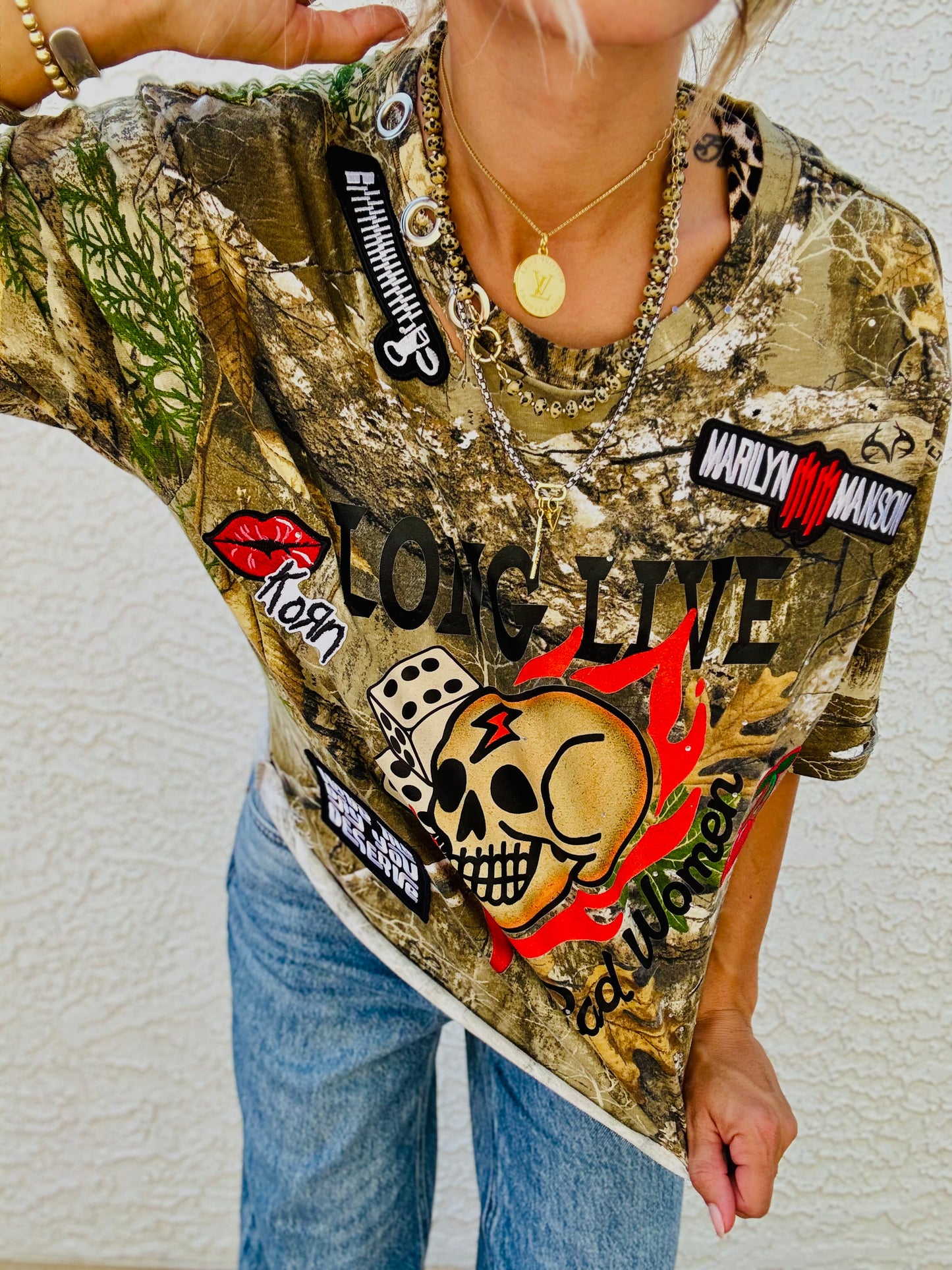 TEE-long live rad women  - DAD TEE LARGE