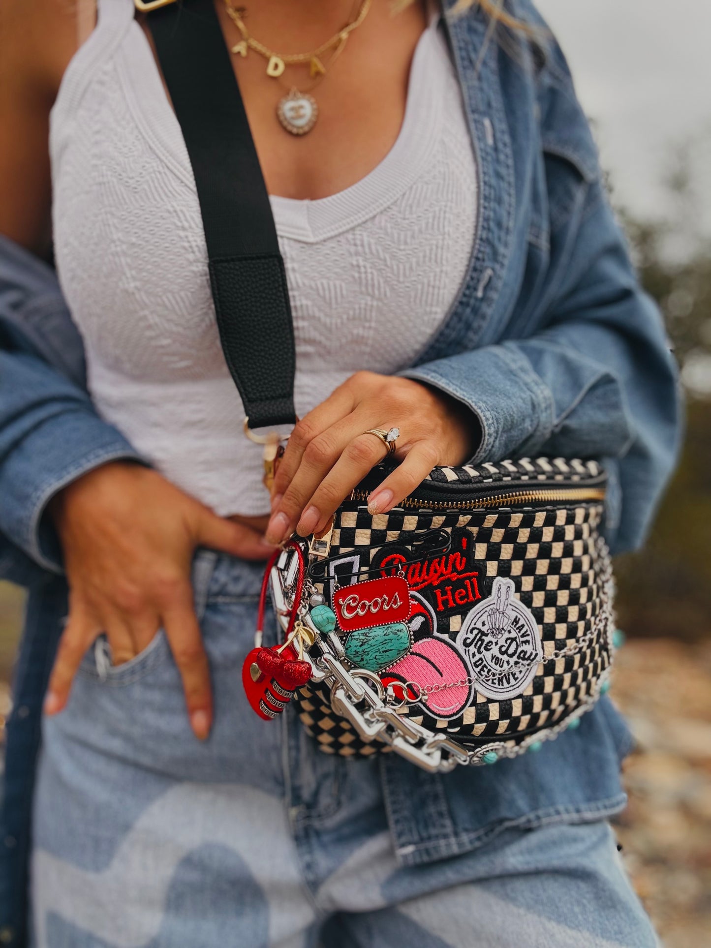 NY-day you deserve raisin hell bombshell OG 1 +turquoise ++PHOENIX BAG