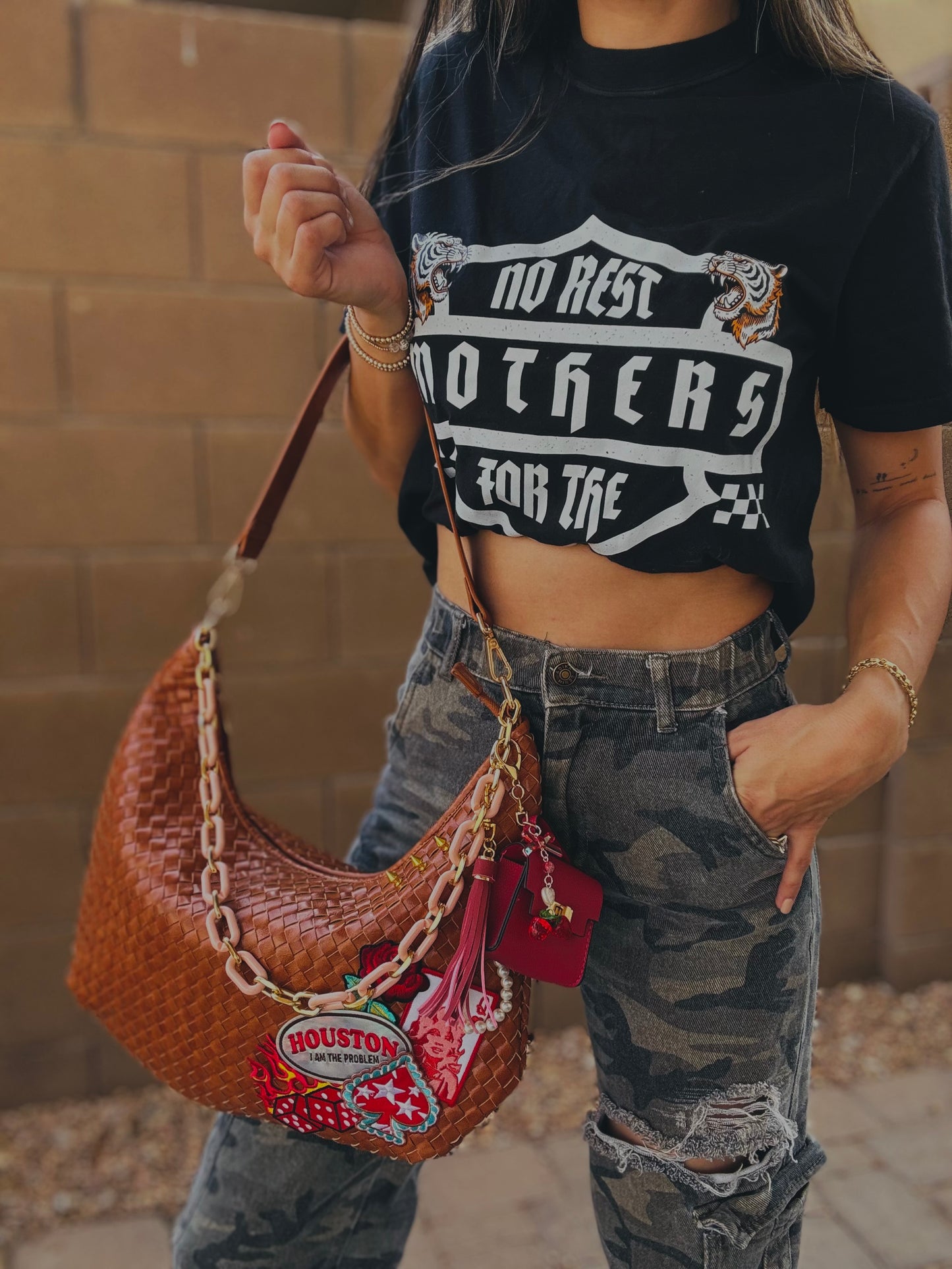 OO-HUSTON IM THE PROBLEM DOLLY - XL Sedona INSPIRED Woven CROSSBODY INCLUDED