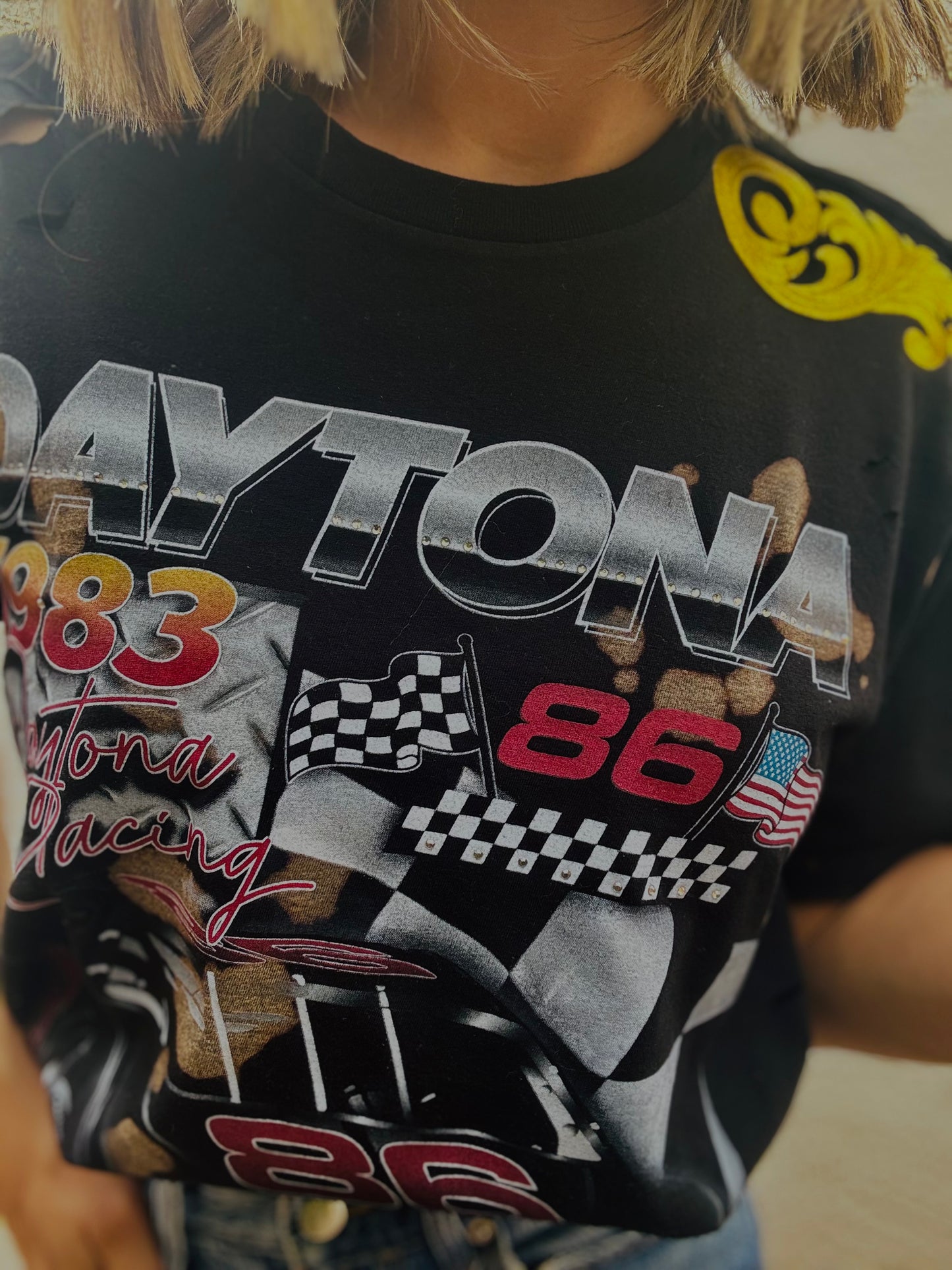 DT-live fast vintage+ I + Dad Tshirt MEDIUM