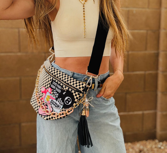 BF- Ride Babe + Ride hard vintage patch  +SEDONA BAG