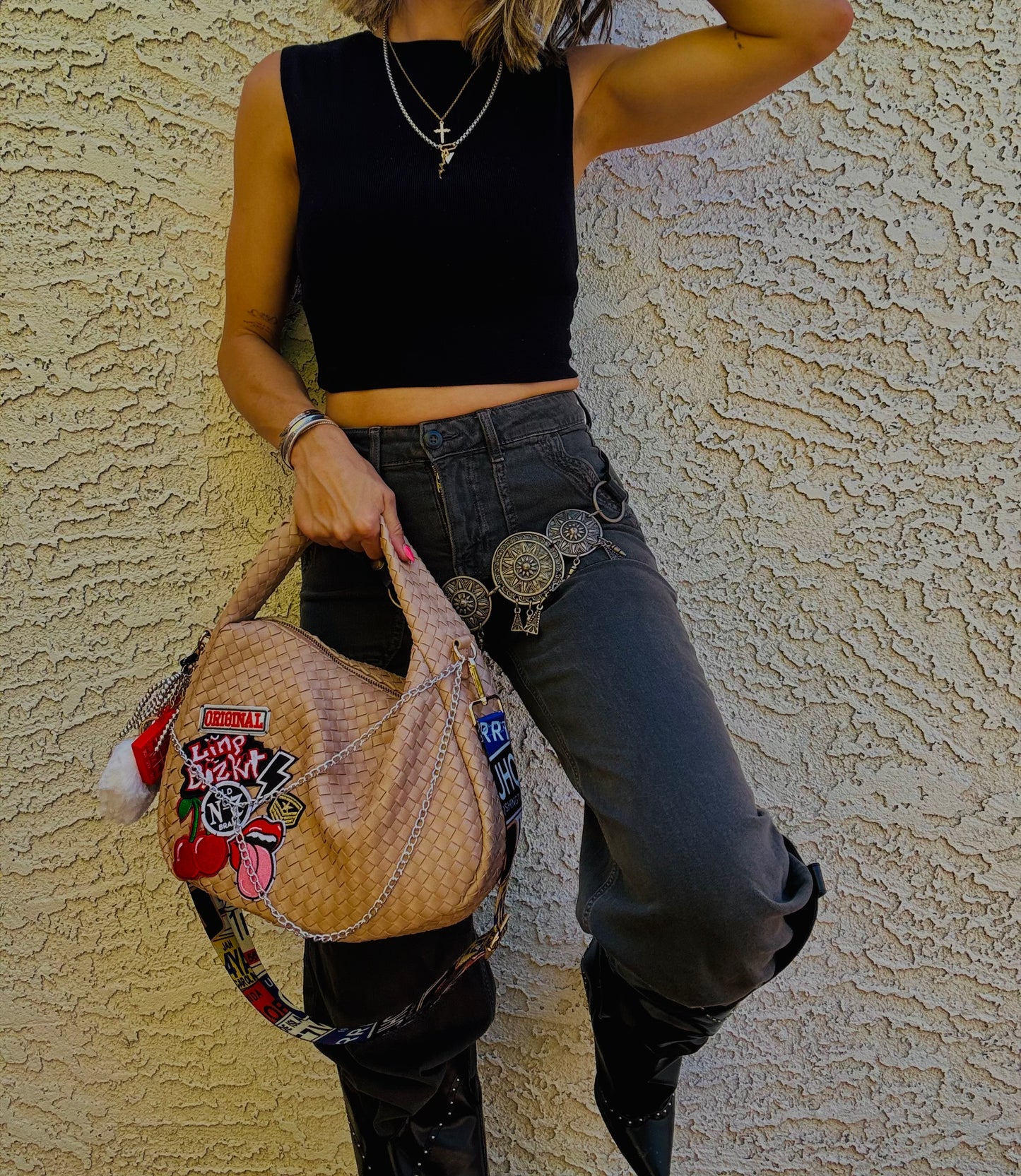 BBBC-badass Groupie Band babe.+ CHANDLER BAG* taupe