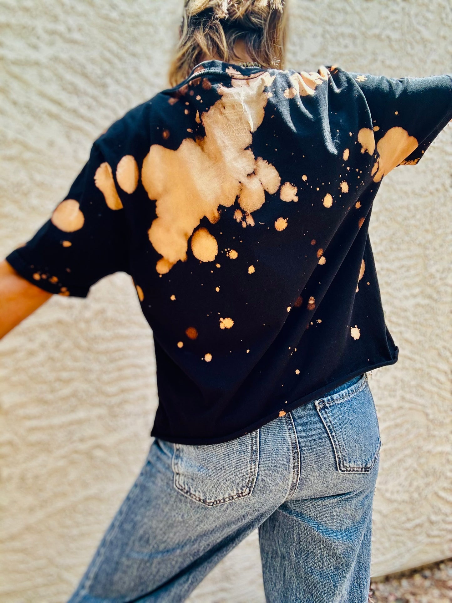 TEE-cowgirl surfer   - DAD TEE MEDIUM