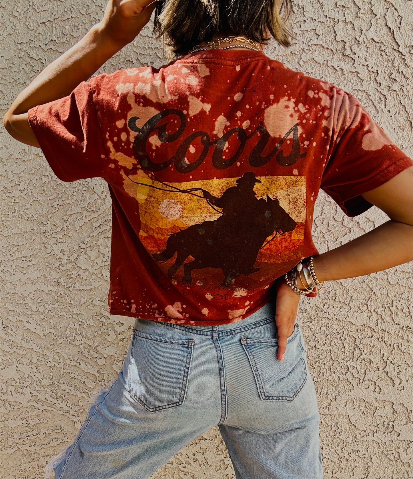TEE-rustic rodeo - DAD TEE MENS SMALL