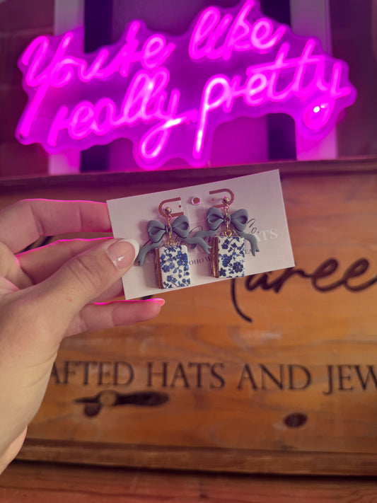 BCJ- Bridgerton Clay Book Earrings